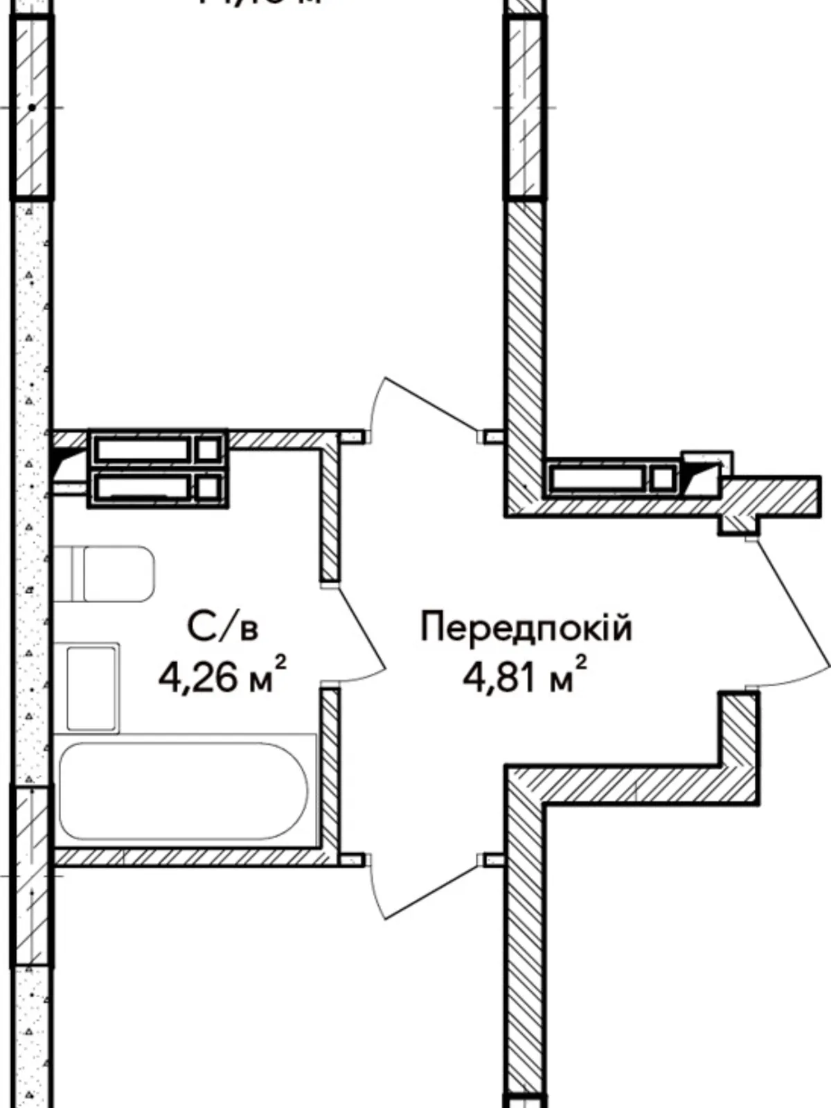 Продається 1-кімнатна квартира 40.34 кв. м у Ірпені - фото 2