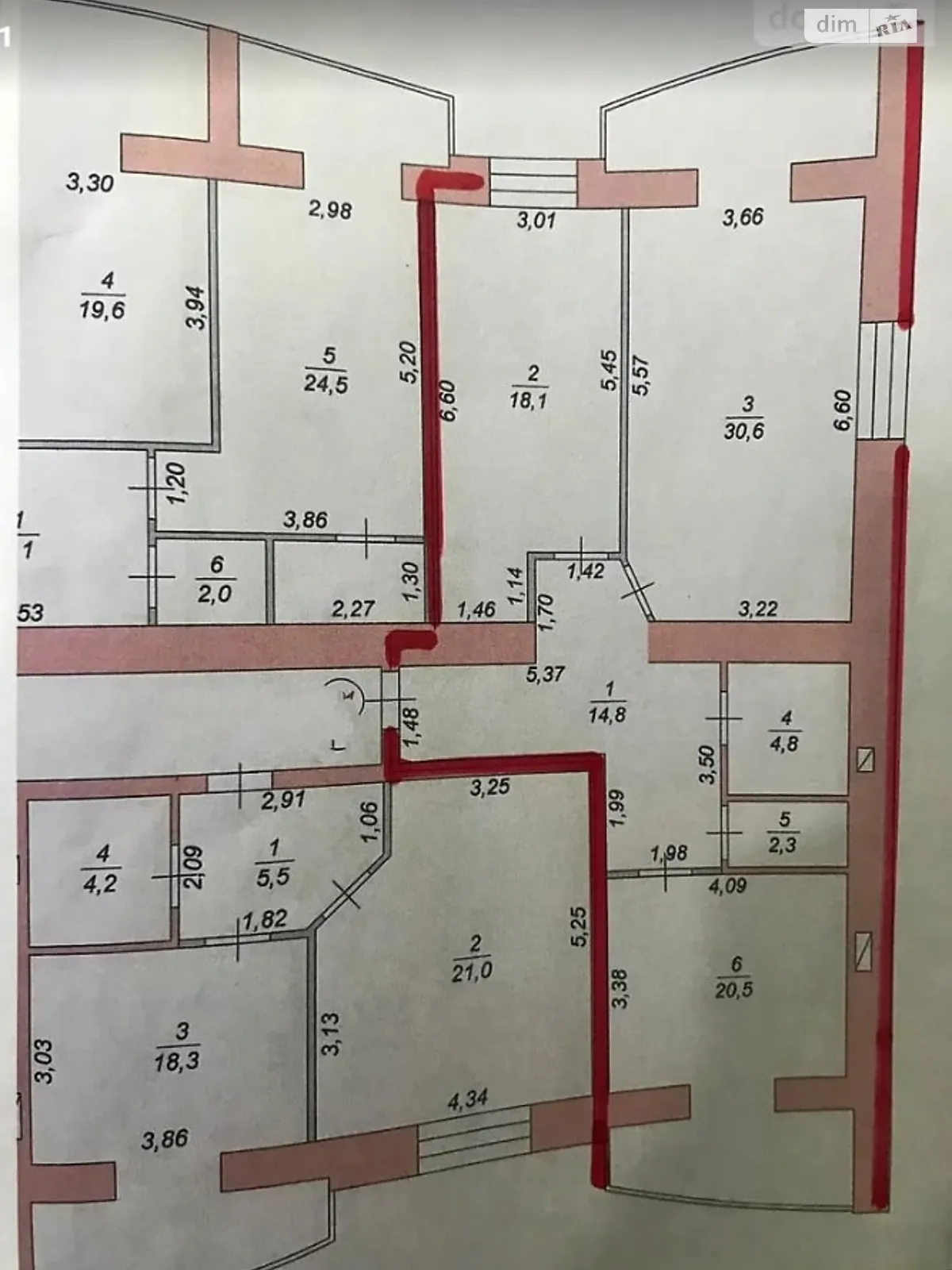 Продается 2-комнатная квартира 90 кв. м в Житомире - фото 2