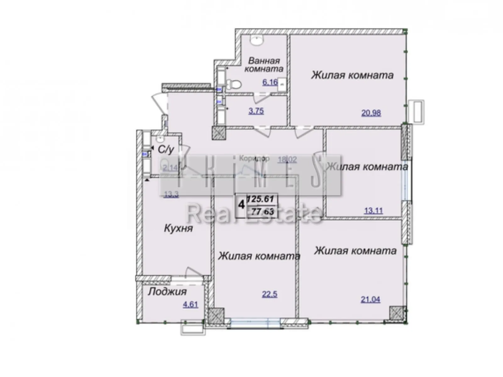 Продається 4-кімнатна квартира 120 кв. м у Києві - фото 3