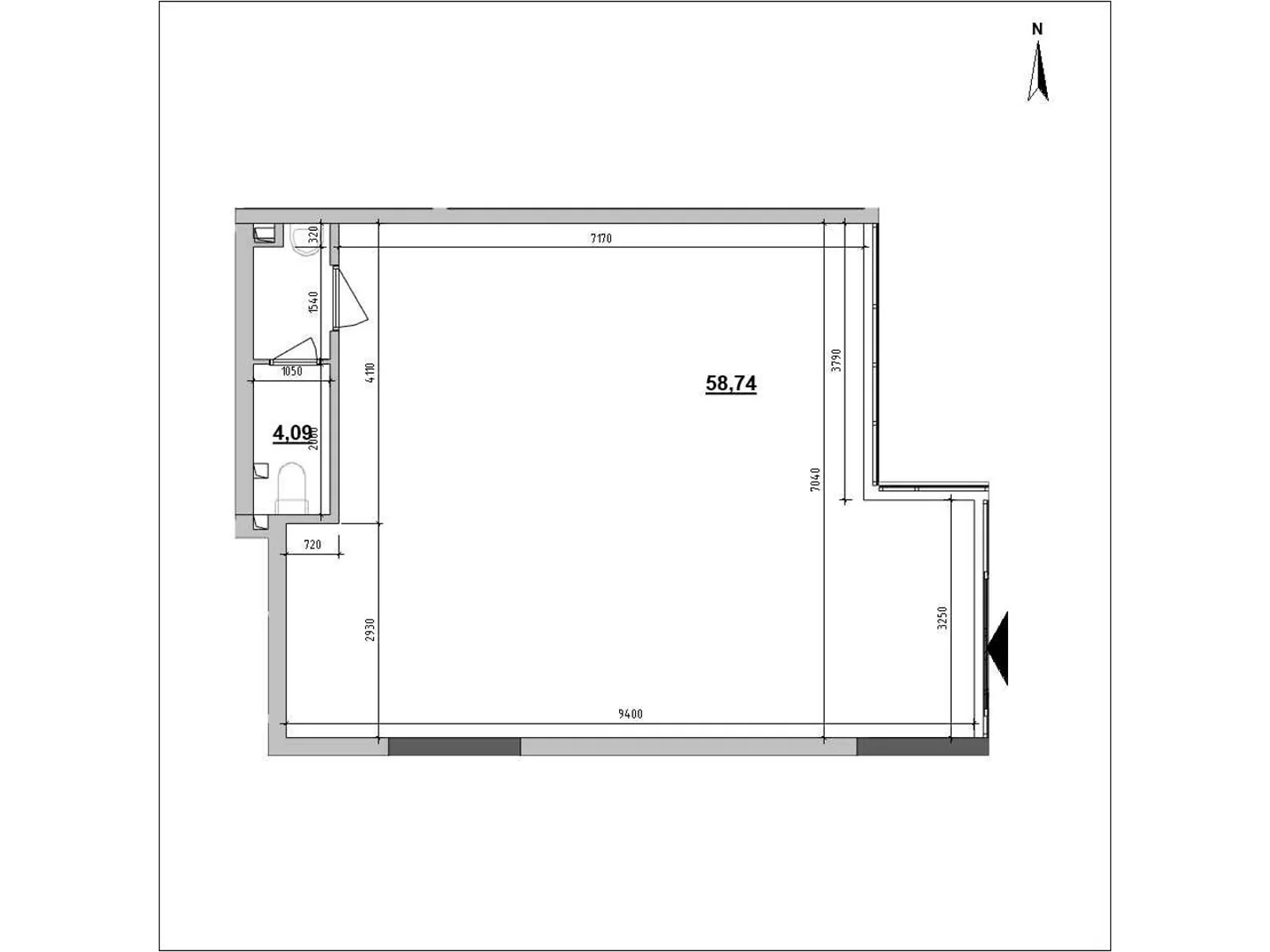 Продається офіс 62.83 кв. м в бізнес-центрі, цена: 217955 $ - фото 1