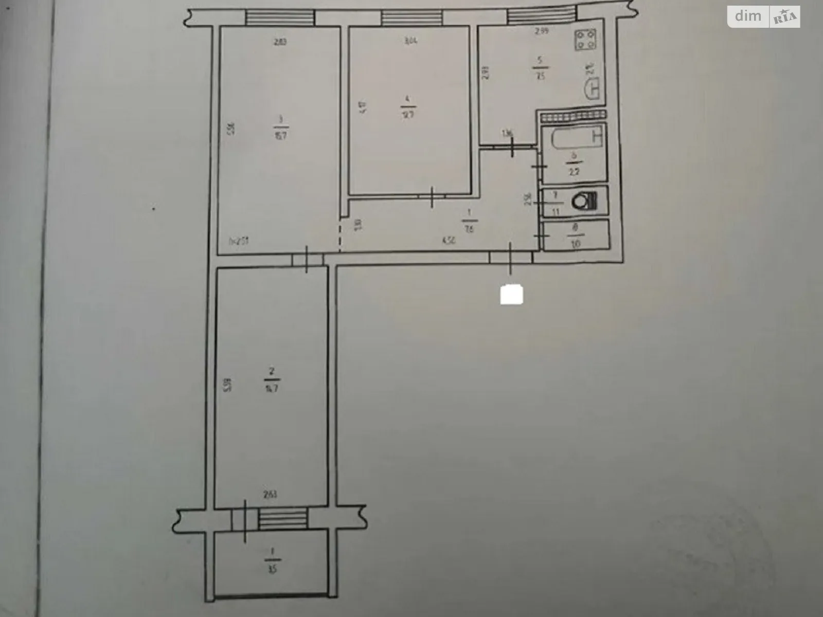 Продается 3-комнатная квартира 65 кв. м в Киеве, ул. Якуба Коласа, 6 - фото 1
