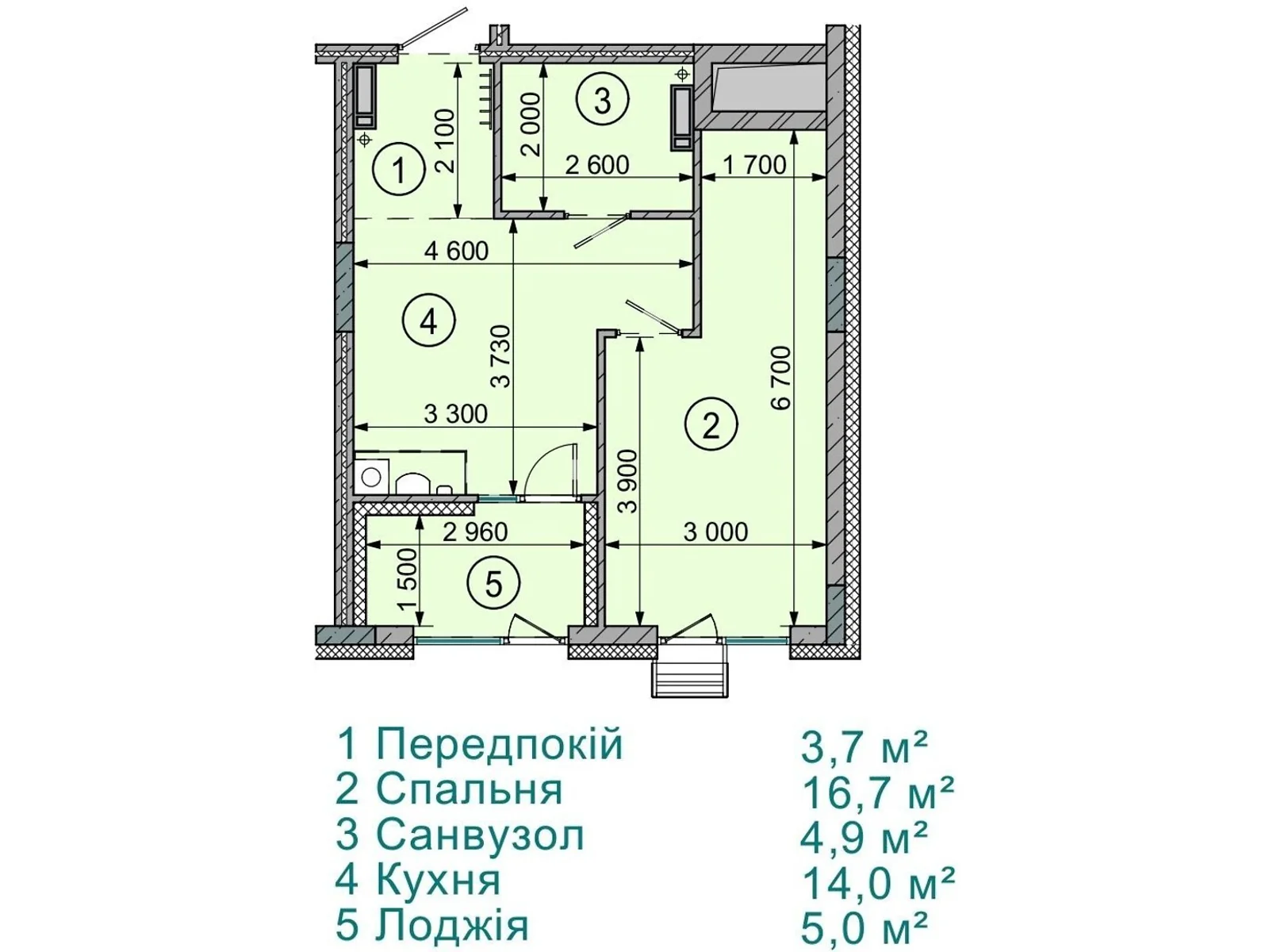 Продается 1-комнатная квартира 44.4 кв. м в Софиевской Борщаговке, ул. Соборная, 77А - фото 1