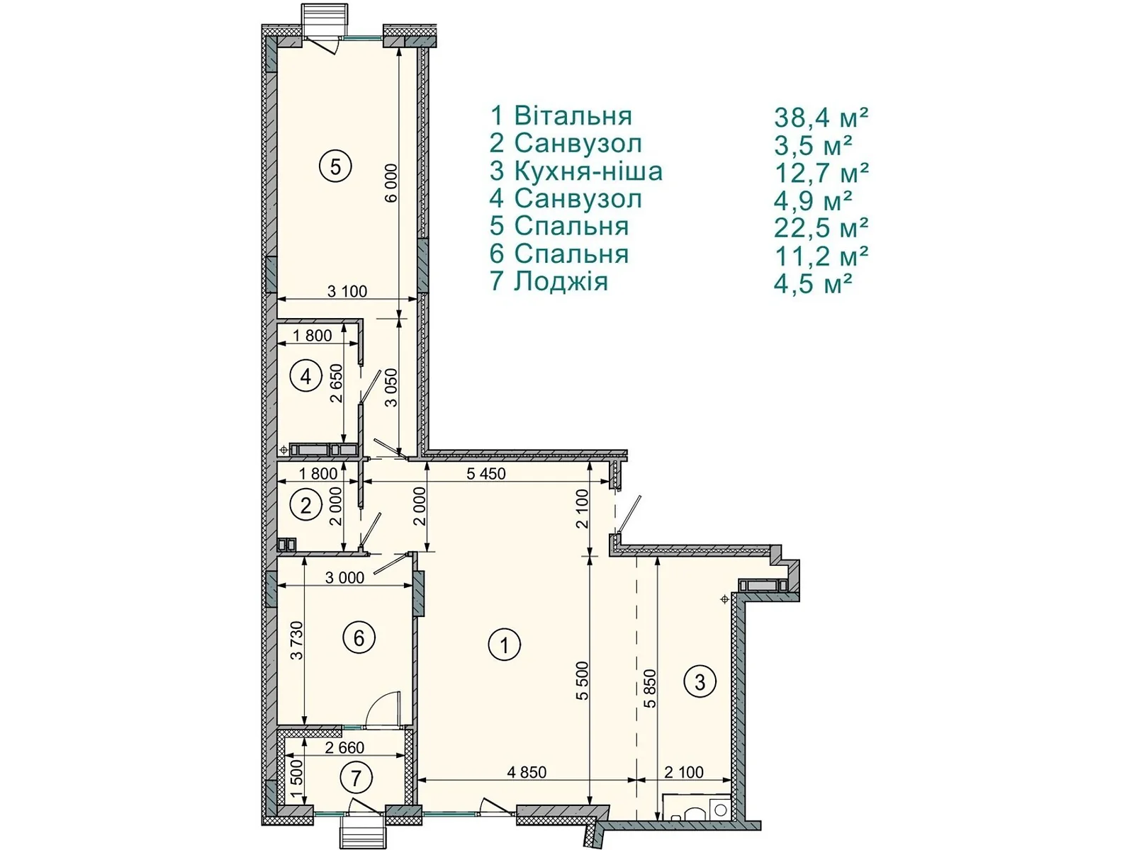 Продается 3-комнатная квартира 97.5 кв. м в Софиевской Борщаговке, ул. Соборная, 77А - фото 1