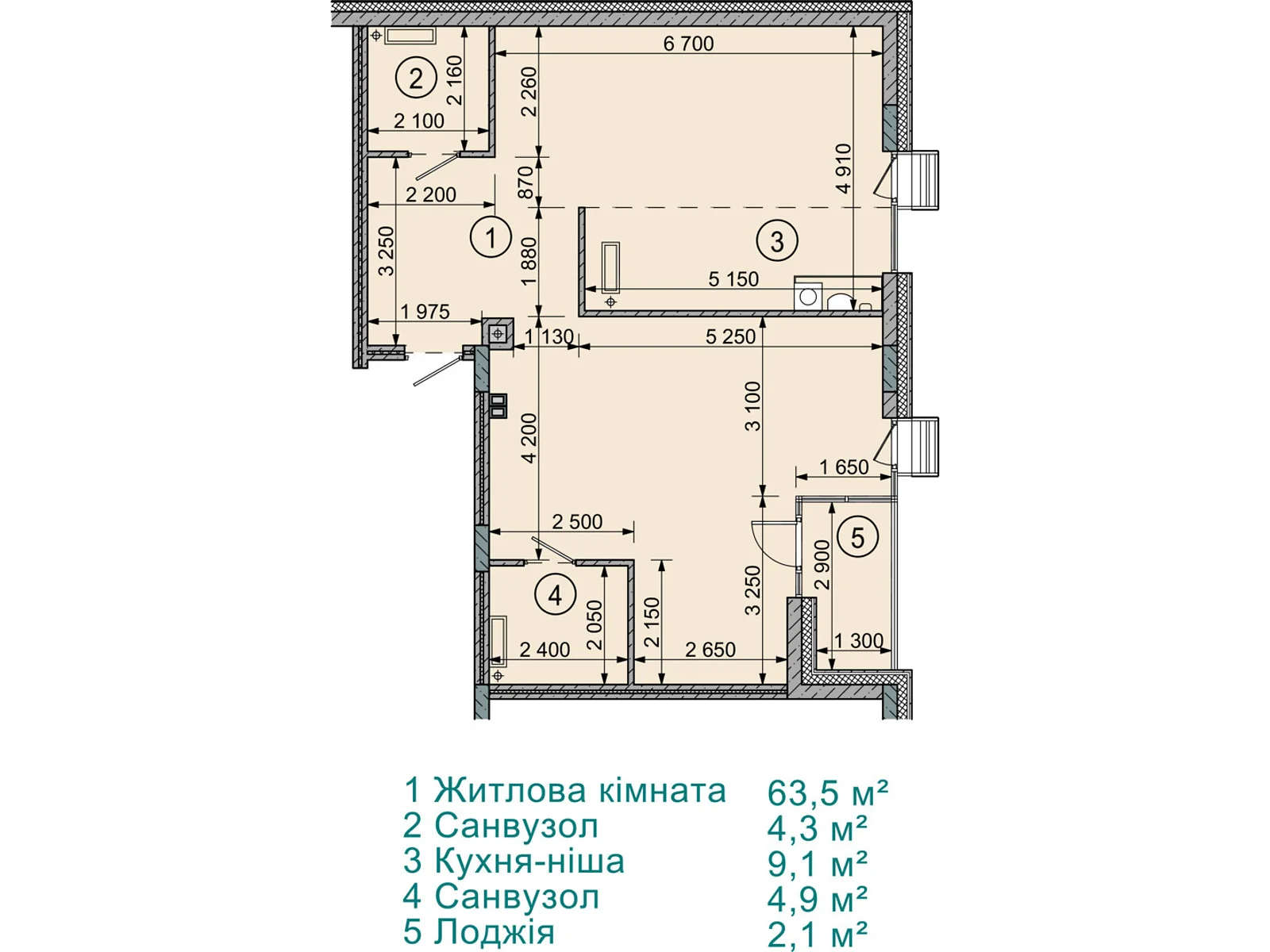Продається 1-кімнатна квартира 83.9 кв. м у Софіївській Борщагівці, цена: 66281 $ - фото 1
