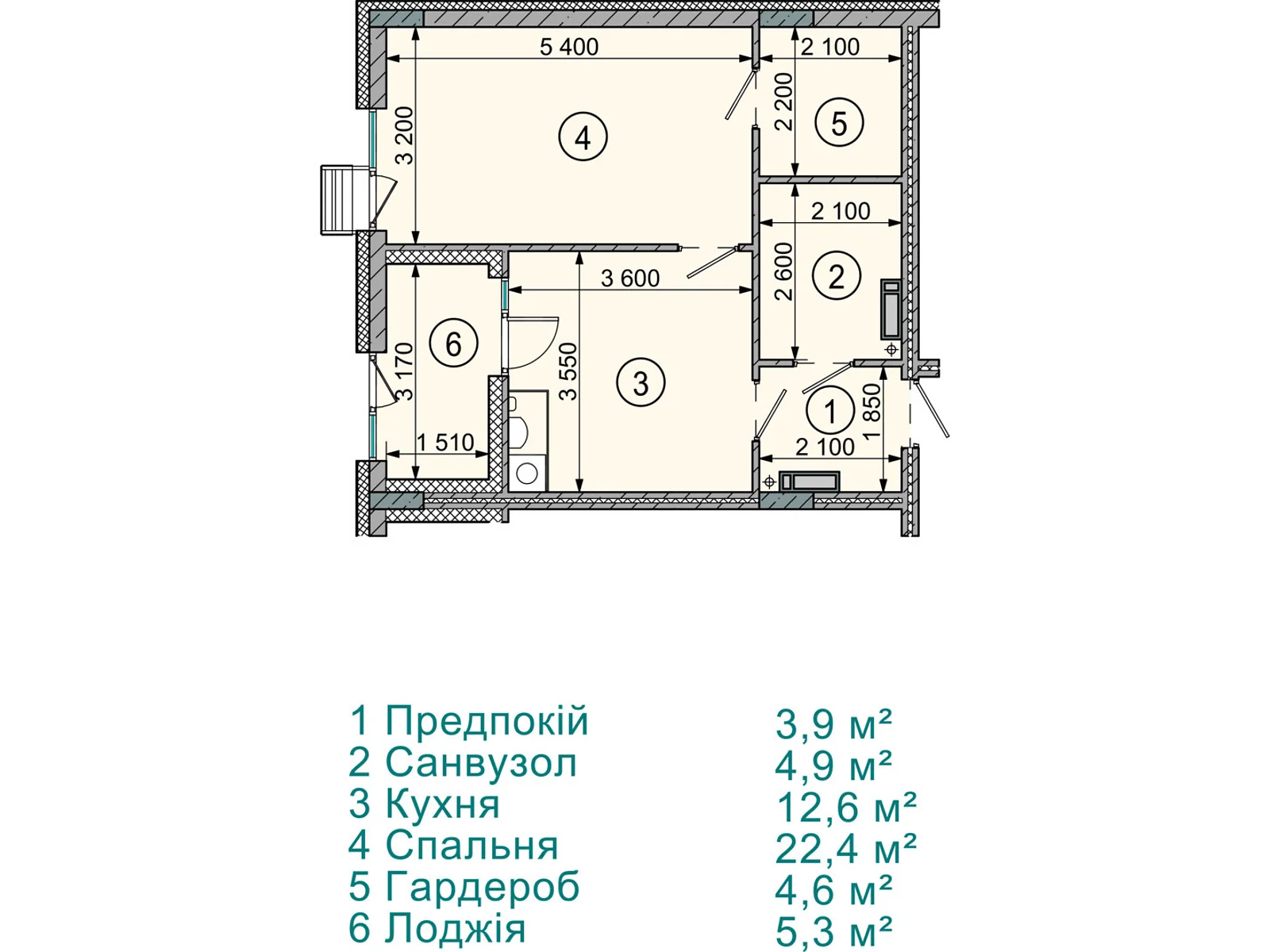 Продається 1-кімнатна квартира 49.1 кв. м у Софіївській Борщагівці, вул. Соборна, 77А - фото 1