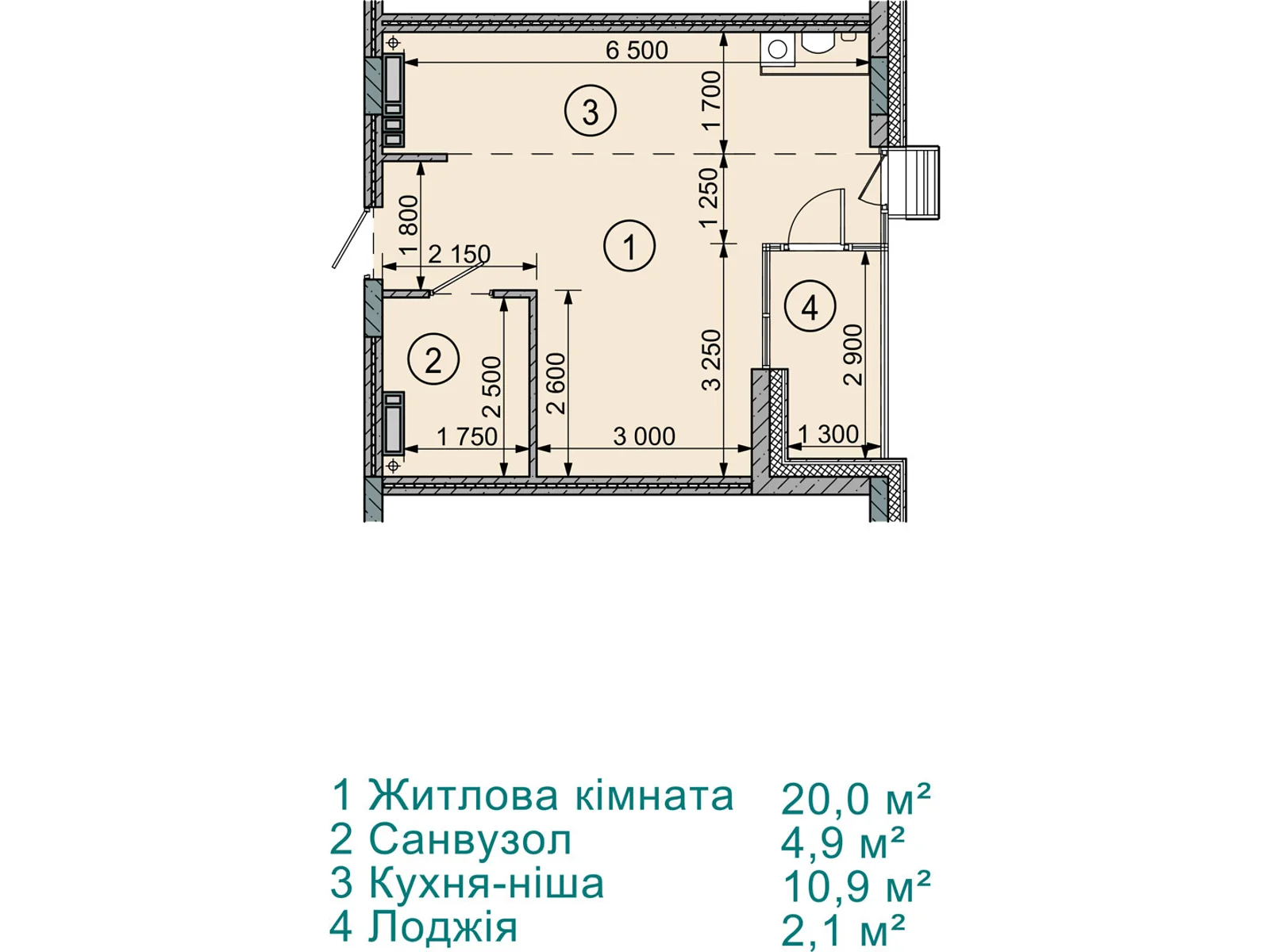 Продается 1-комнатная квартира 37.9 кв. м в Софиевской Борщаговке, ул. Соборная, 77А - фото 1