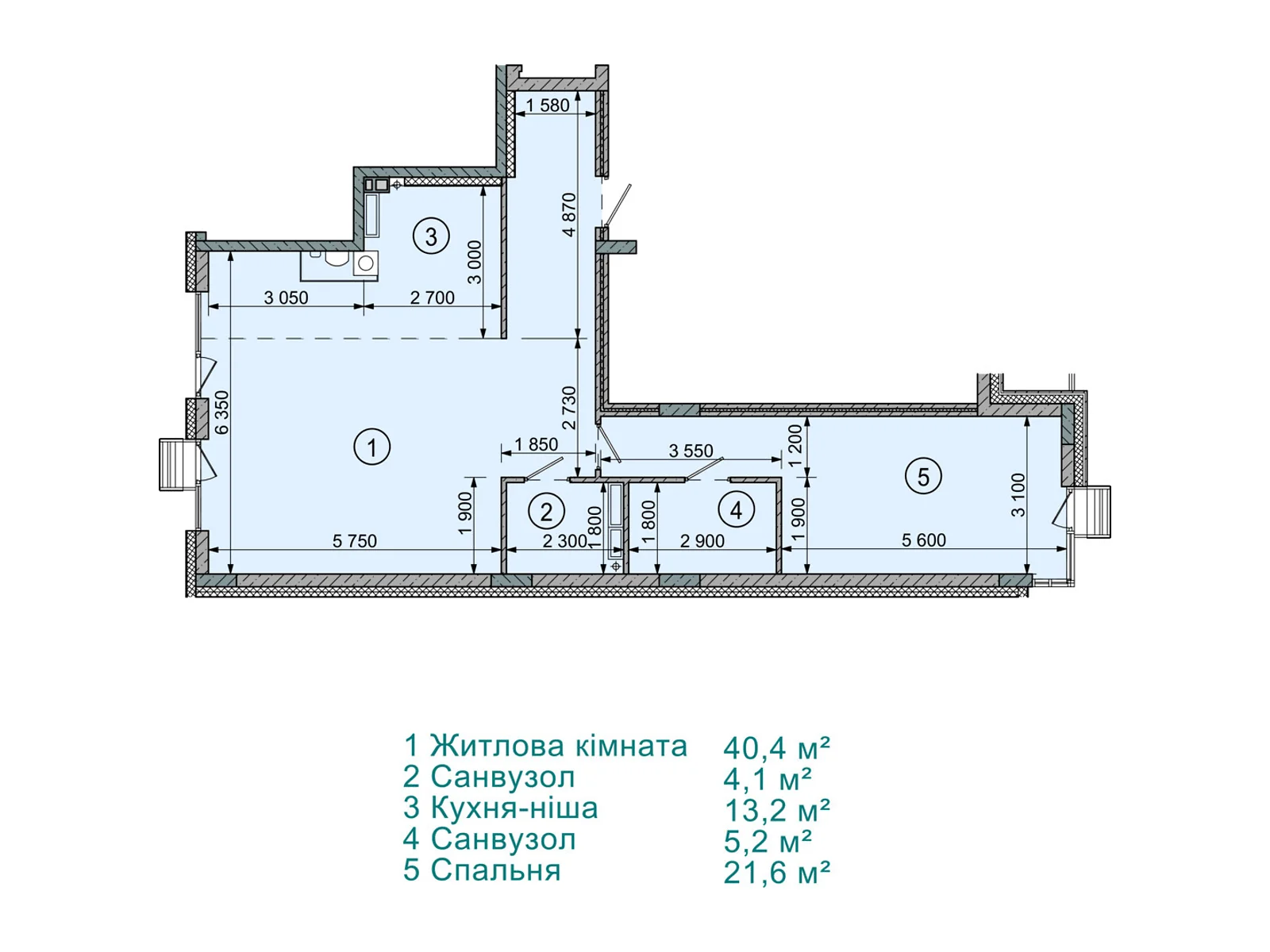 Продается 2-комнатная квартира 84.5 кв. м в Софиевской Борщаговке, ул. Соборная, 77А - фото 1