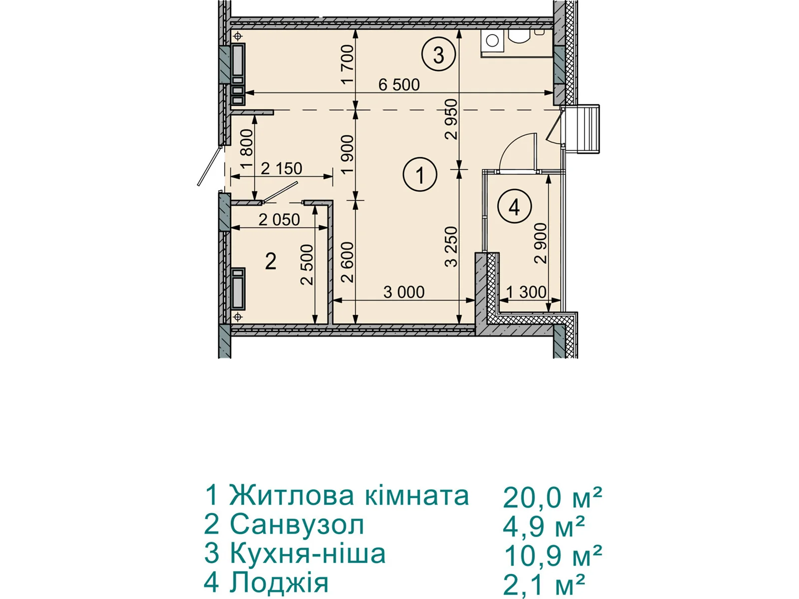Продається 1-кімнатна квартира 37.9 кв. м у Софіївській Борщагівці, вул. Соборна, 77А - фото 1