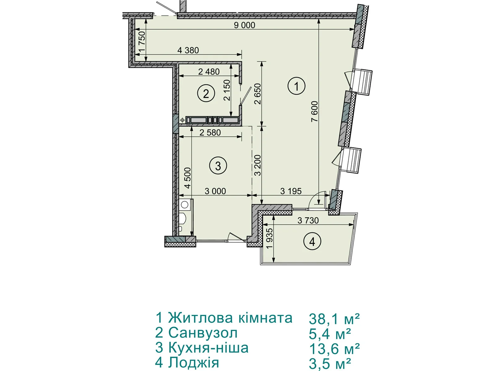 Продається 1-кімнатна квартира 59.3 кв. м у Софіївській Борщагівці, вул. Соборна, 77А - фото 1