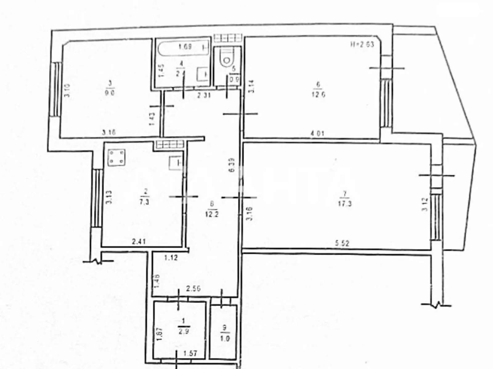 Продається 3-кімнатна квартира 69 кв. м у Одесі, вул. Академіка Корольова - фото 1