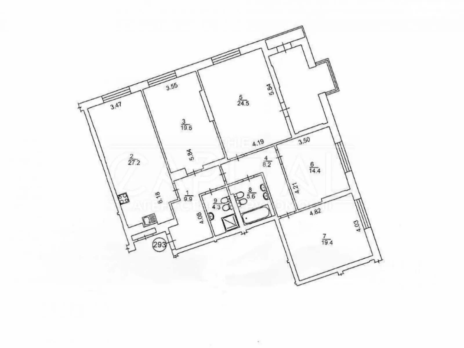 Продається 4-кімнатна квартира 145.9 кв. м у Києві, цена: 300000 $ - фото 1