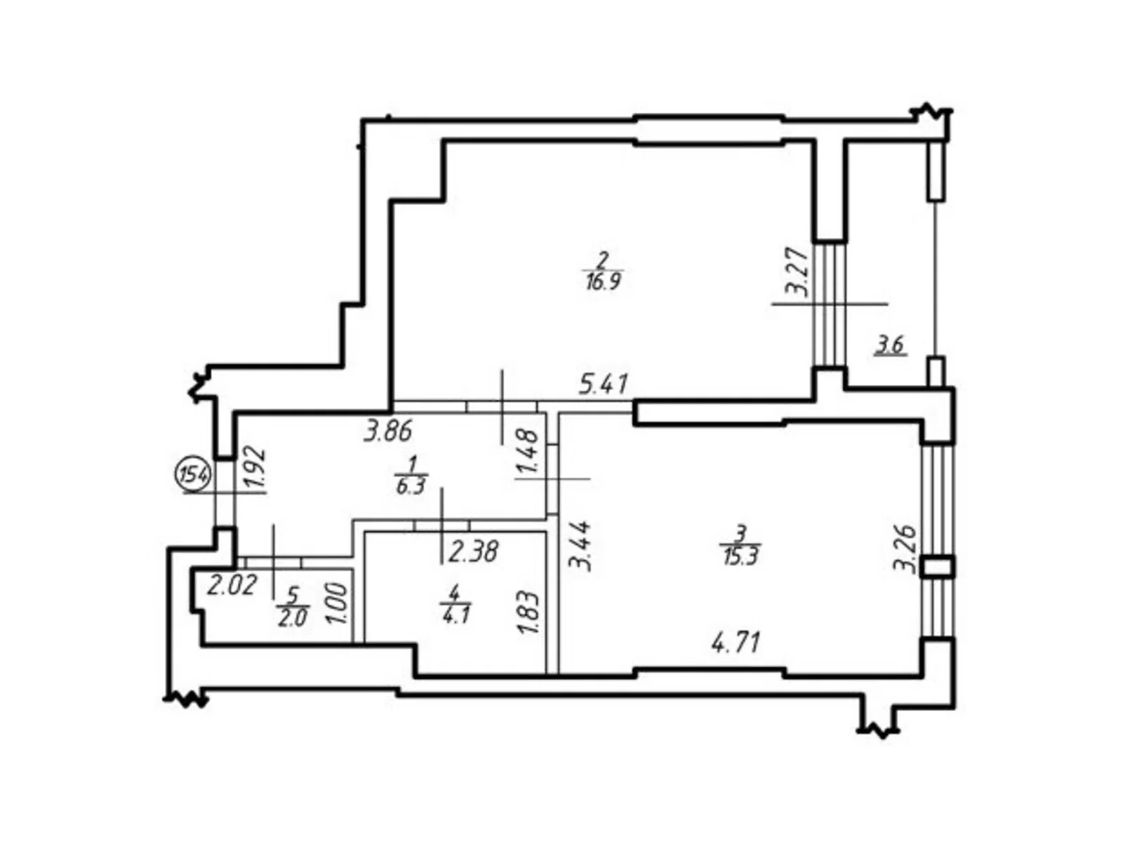 Продается 1-комнатная квартира 46.4 кв. м в Львове, ул. Под Голоском - фото 1