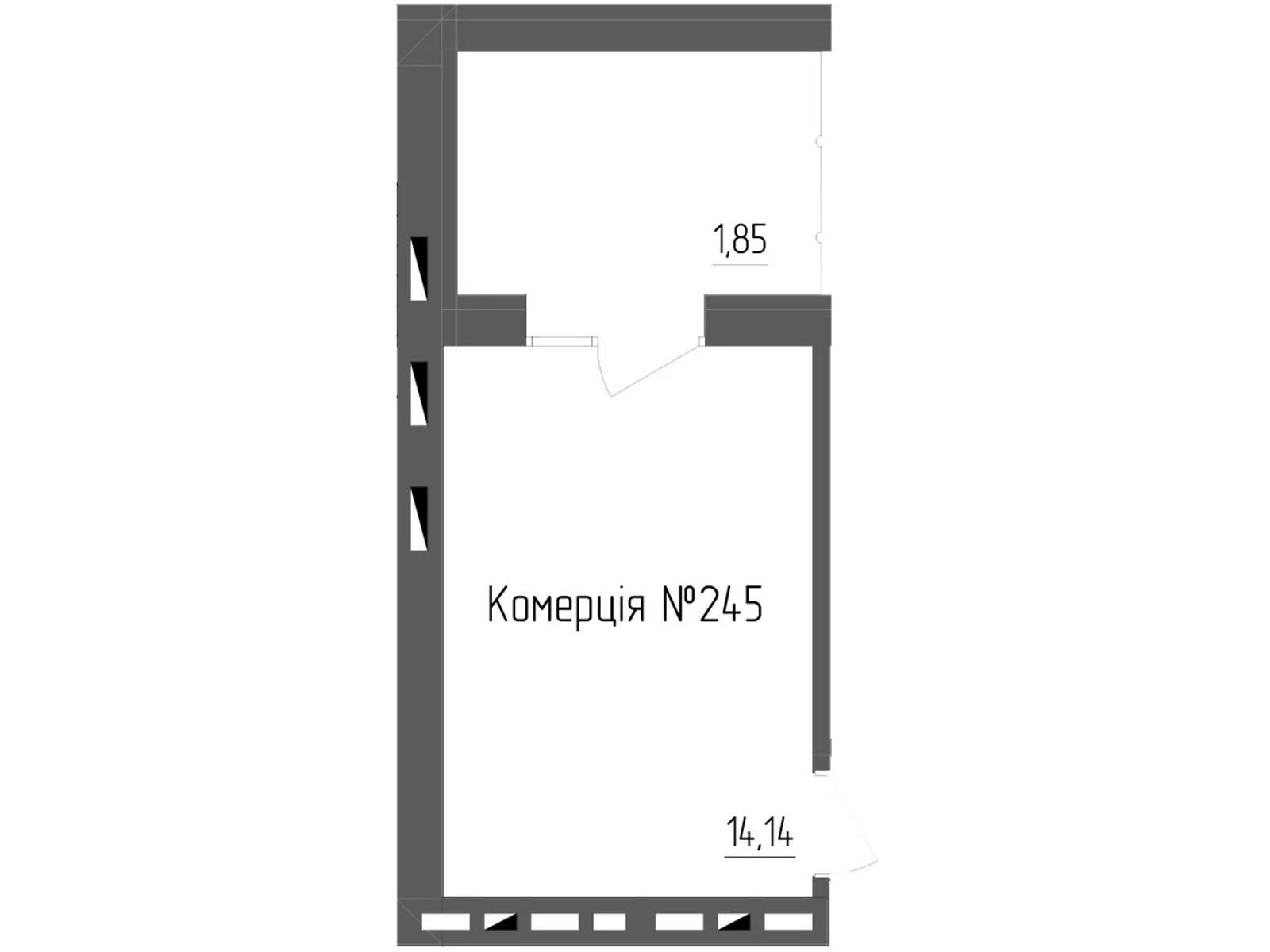 Продается 1-комнатная квартира 15.99 кв. м в Ровно, ул. Белая - фото 1