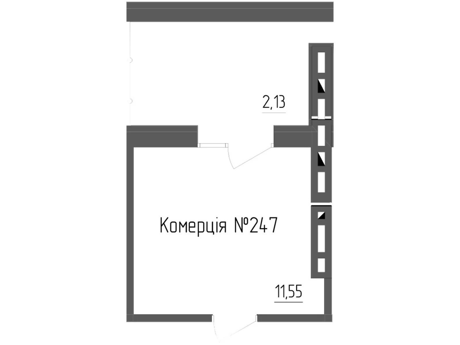 Продается 1-комнатная квартира 13.68 кв. м в Ровно, ул. Белая - фото 1