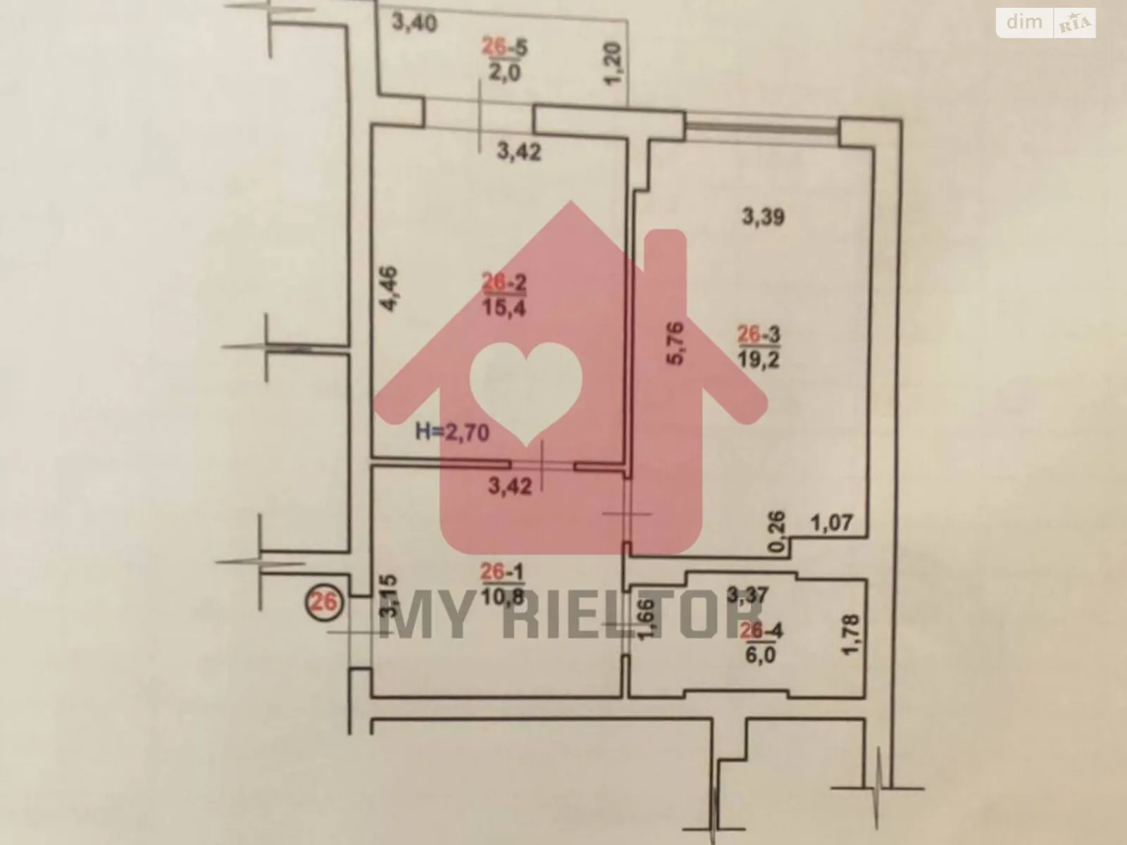 Продається 1-кімнатна квартира 53.4 кв. м у Ужгороді, вул. Івана Фогарашія - фото 1