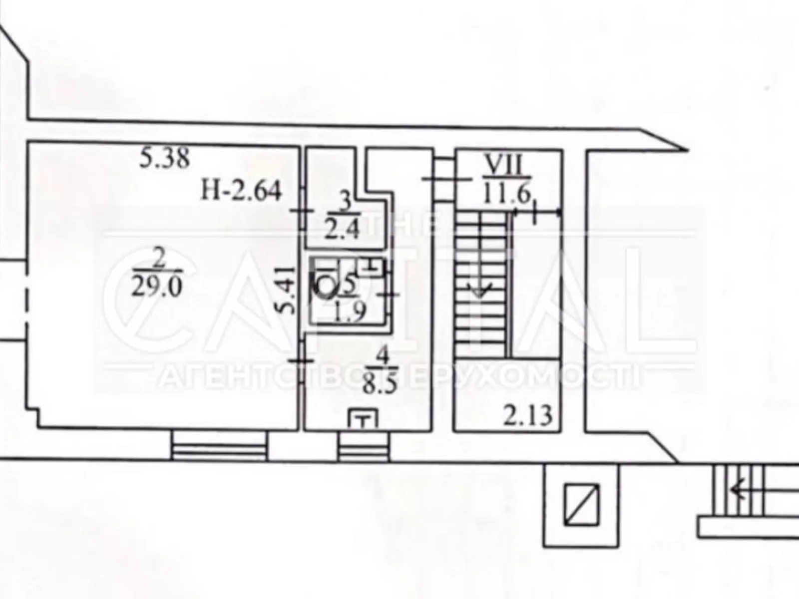 Продается помещения свободного назначения 46 кв. м в 5-этажном здании - фото 2