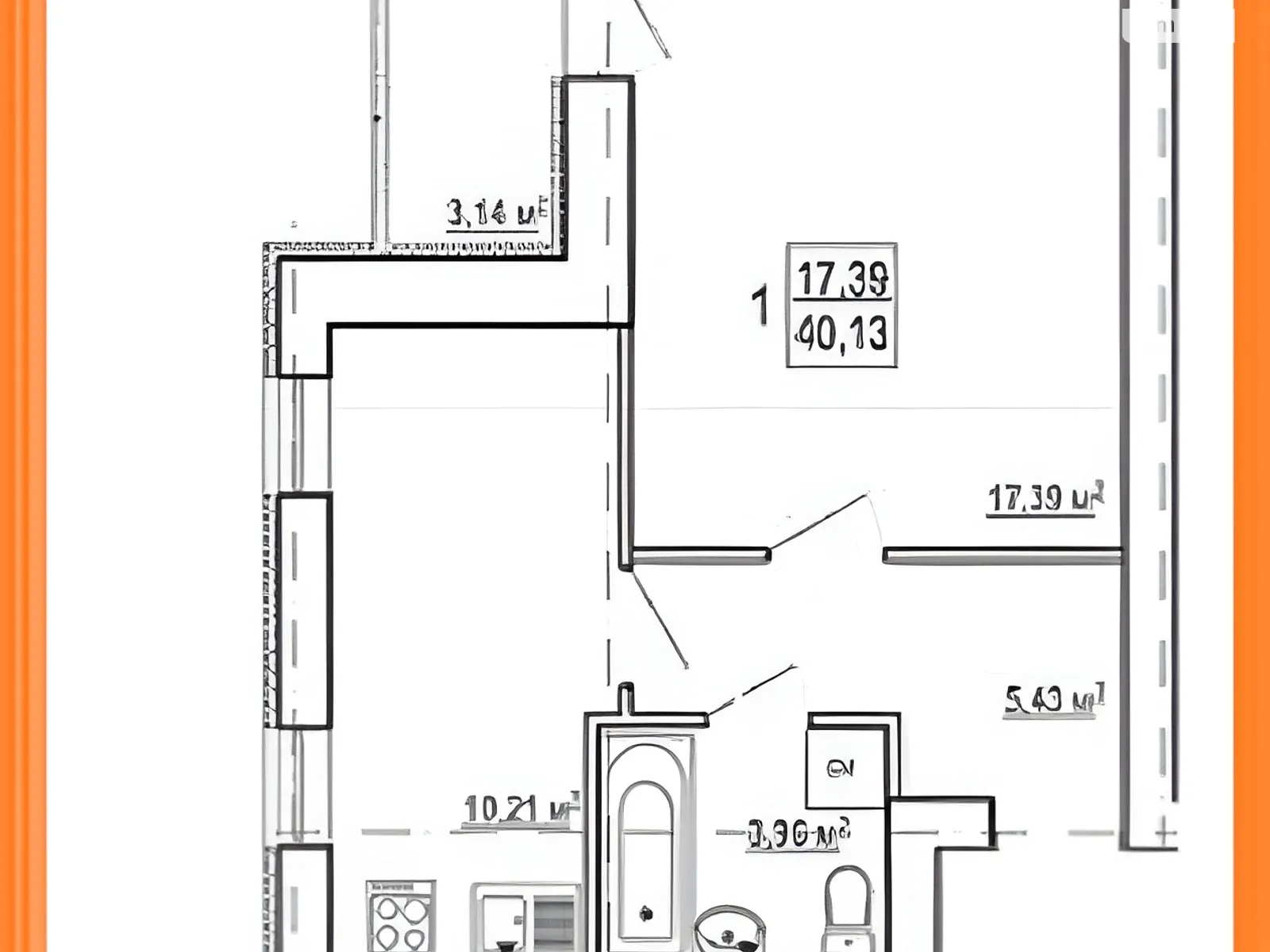 Продается 1-комнатная квартира 40.2 кв. м в Харькове, ул. Шевченко, 327 - фото 1