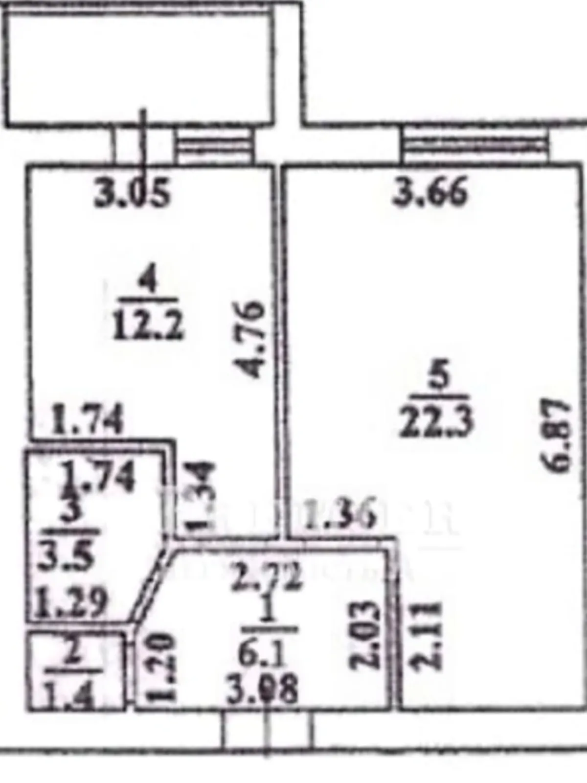 Продается 1-комнатная квартира 50.1 кв. м в Одессе, ул. Академика Сахарова - фото 1