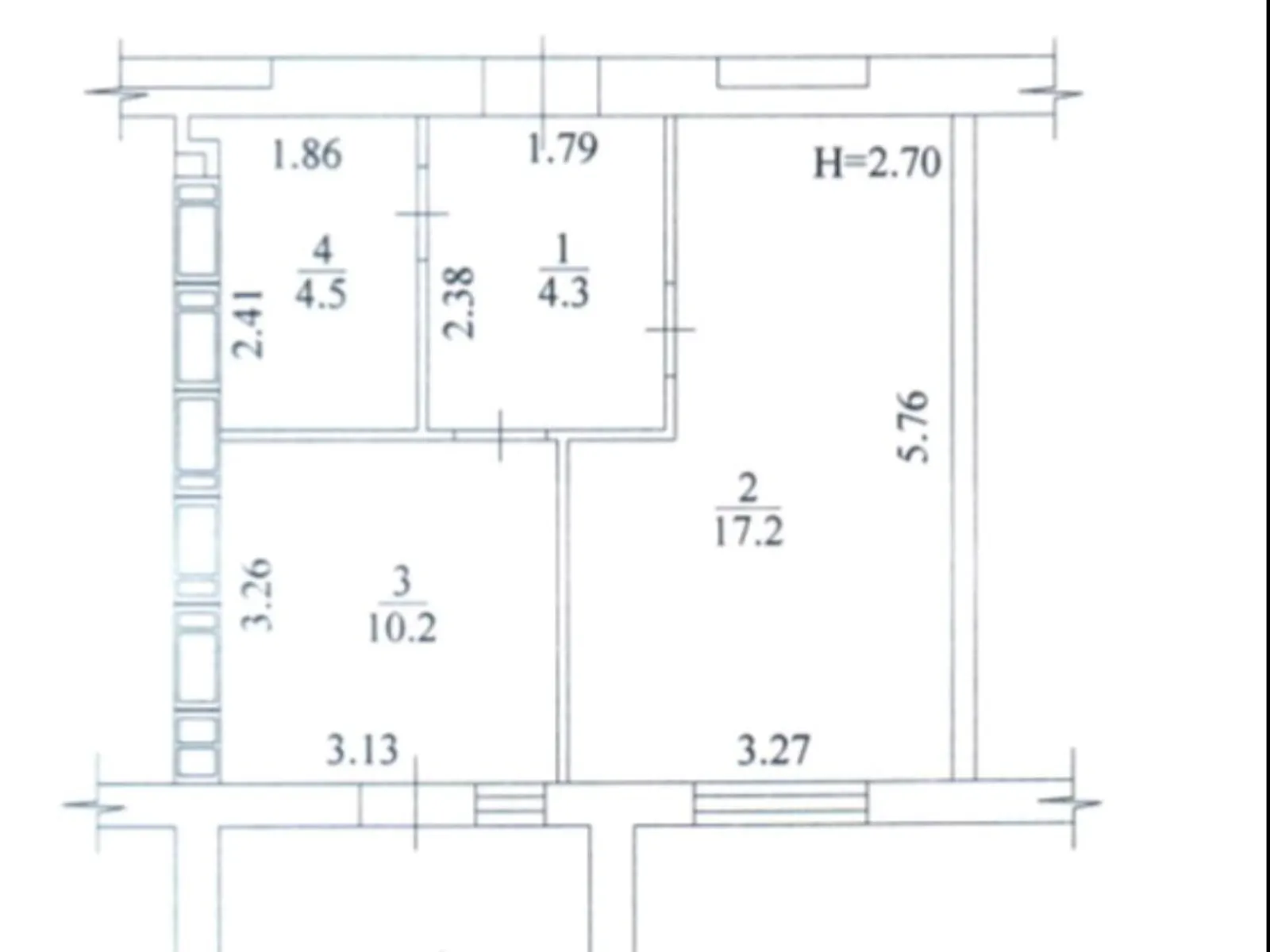 Продается 1-комнатная квартира 38.2 кв. м в Харькове, ул. Мира, 49 - фото 1