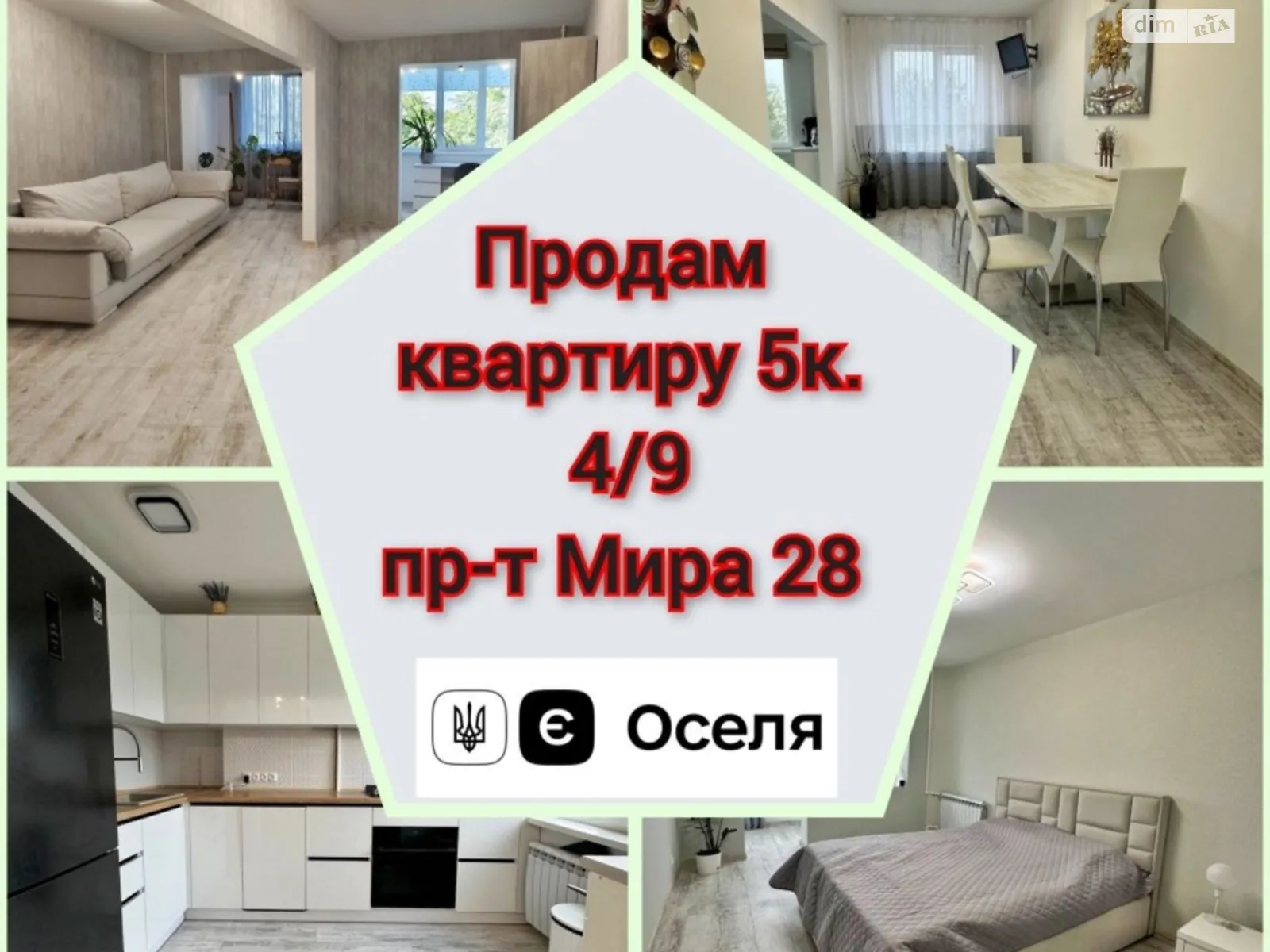 Продається 5-кімнатна квартира 103 кв. м у Кривому Розі, просп. Миру, 28 - фото 1