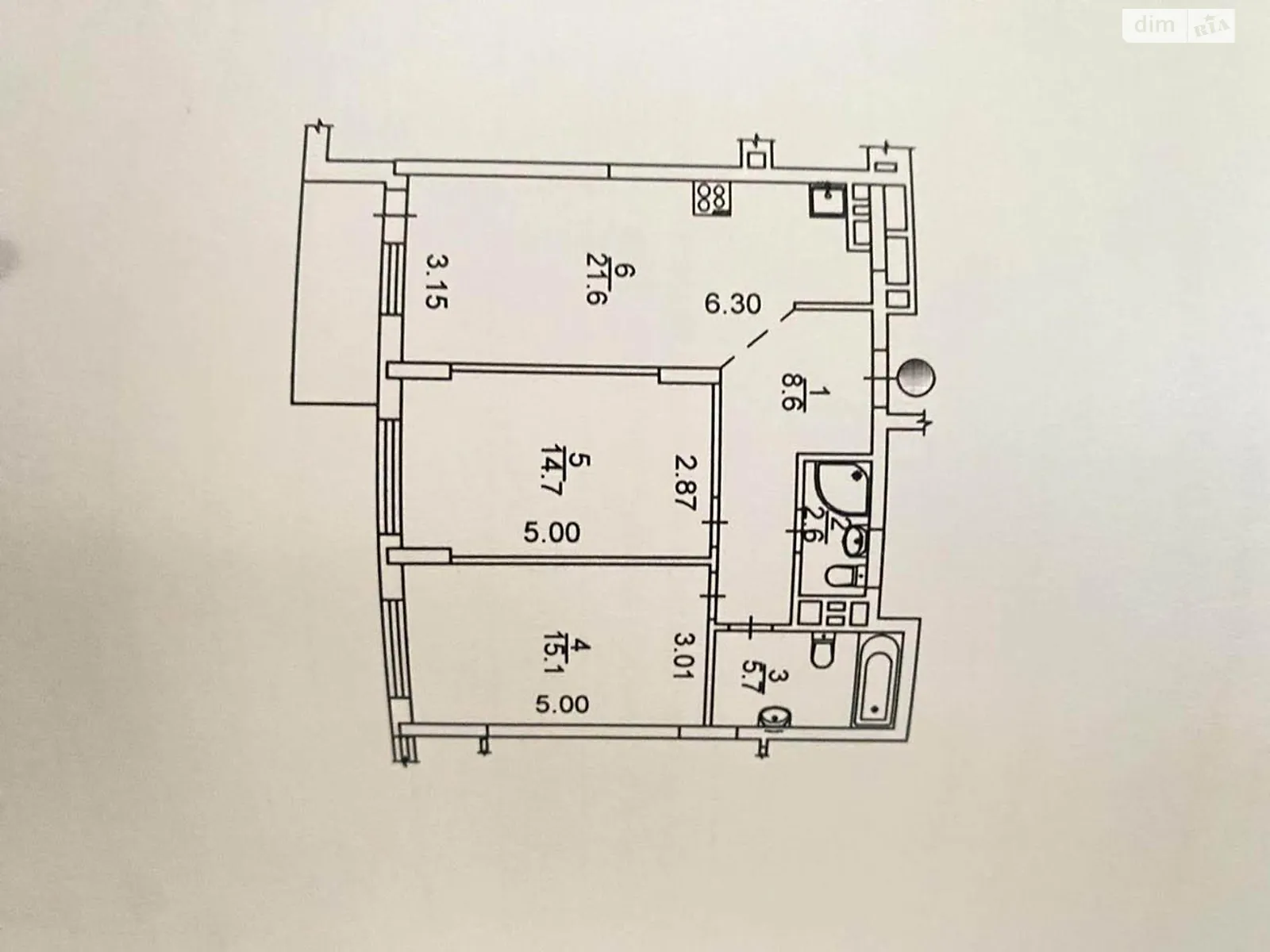 Продається 2-кімнатна квартира 69 кв. м у  - фото 2