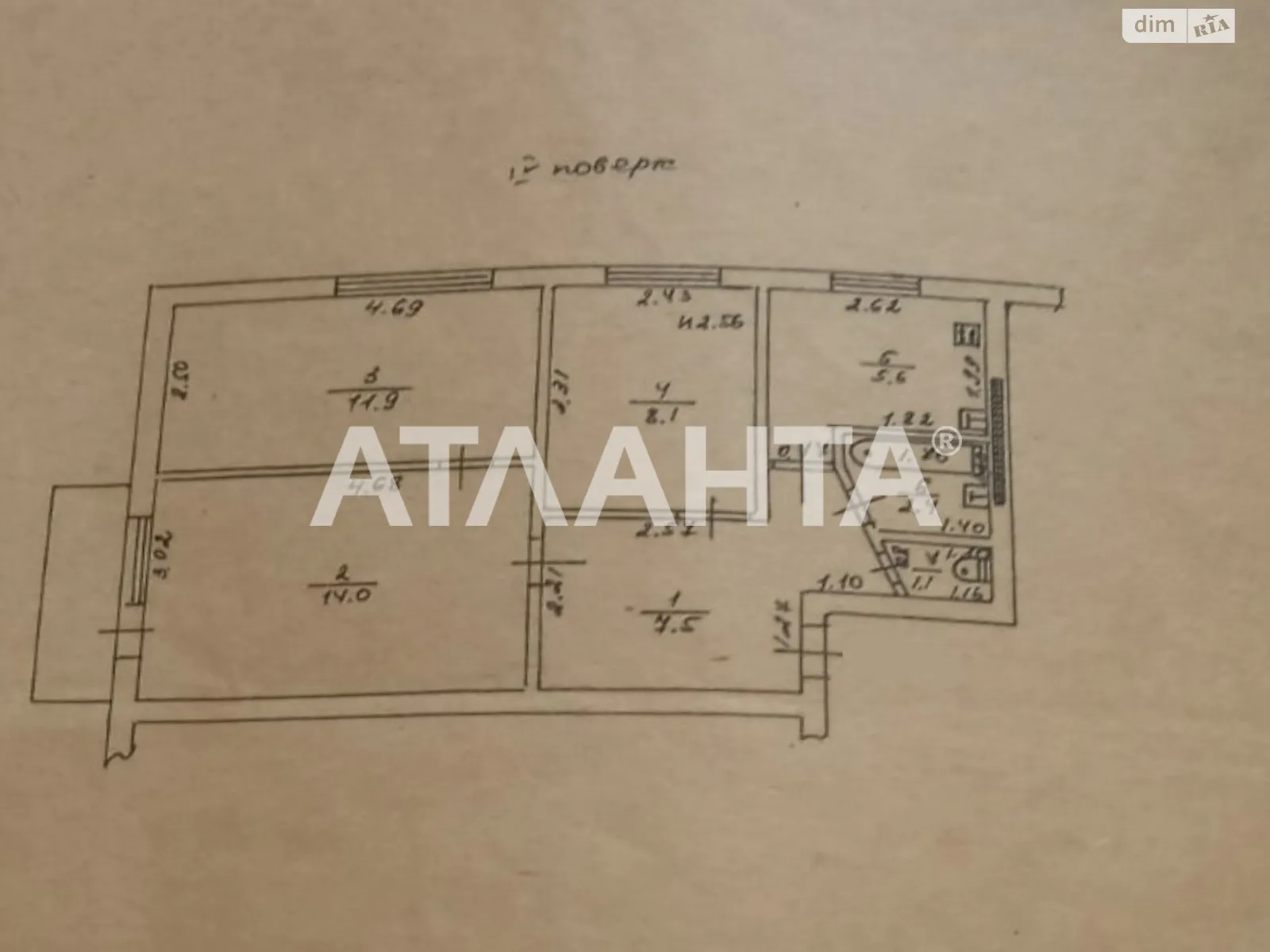 Продается 3-комнатная квартира 52 кв. м в Одессе - фото 2