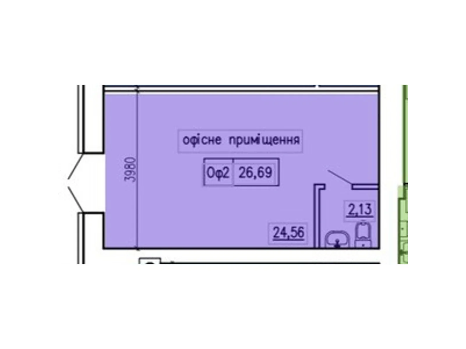 Продается объект сферы услуг 26.69 кв. м в 9-этажном здании, цена: 27304 $ - фото 1
