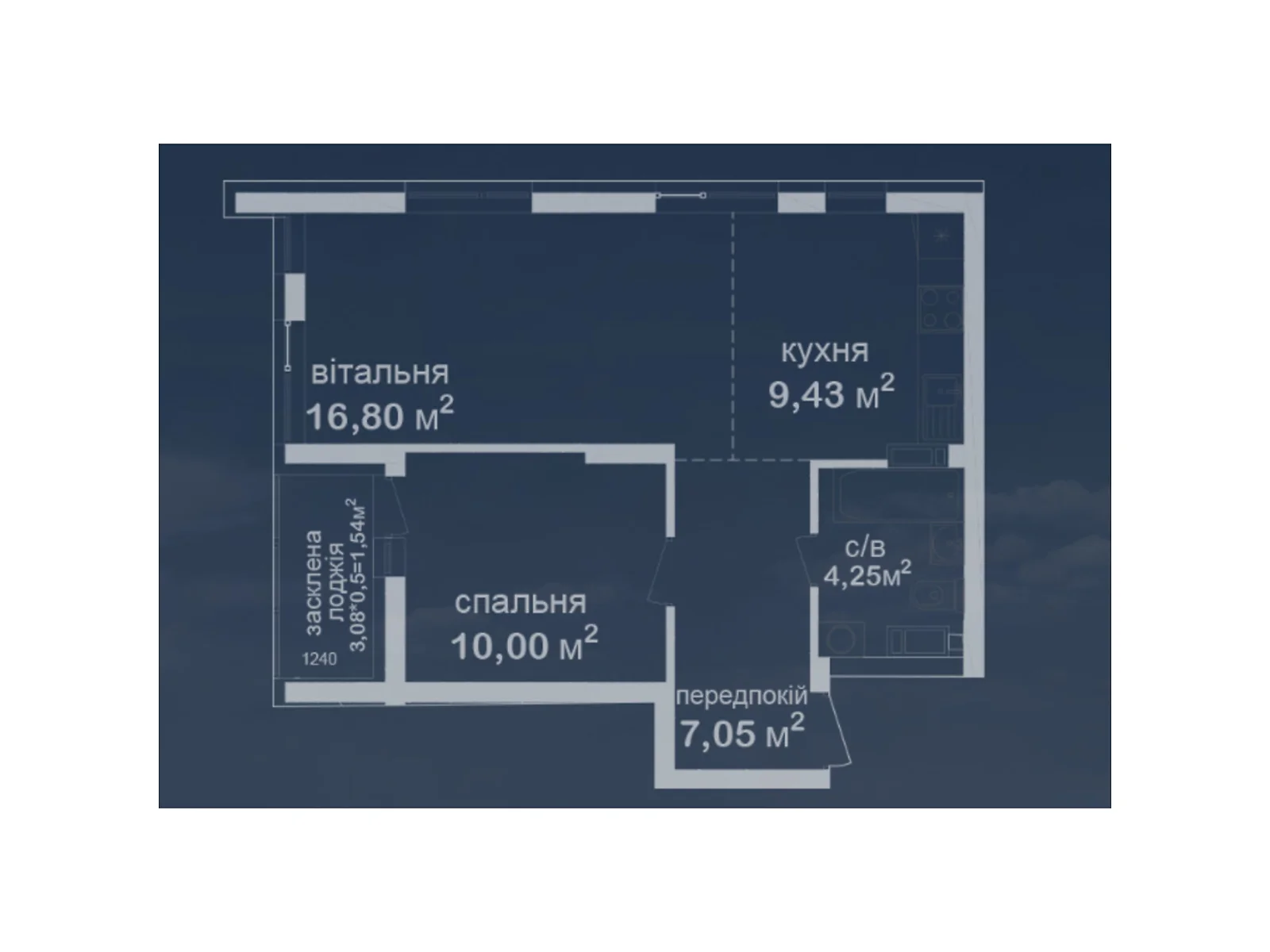 Продается 2-комнатная квартира 49.07 кв. м в Киеве, ул. Академика Заболотного, 152 - фото 1
