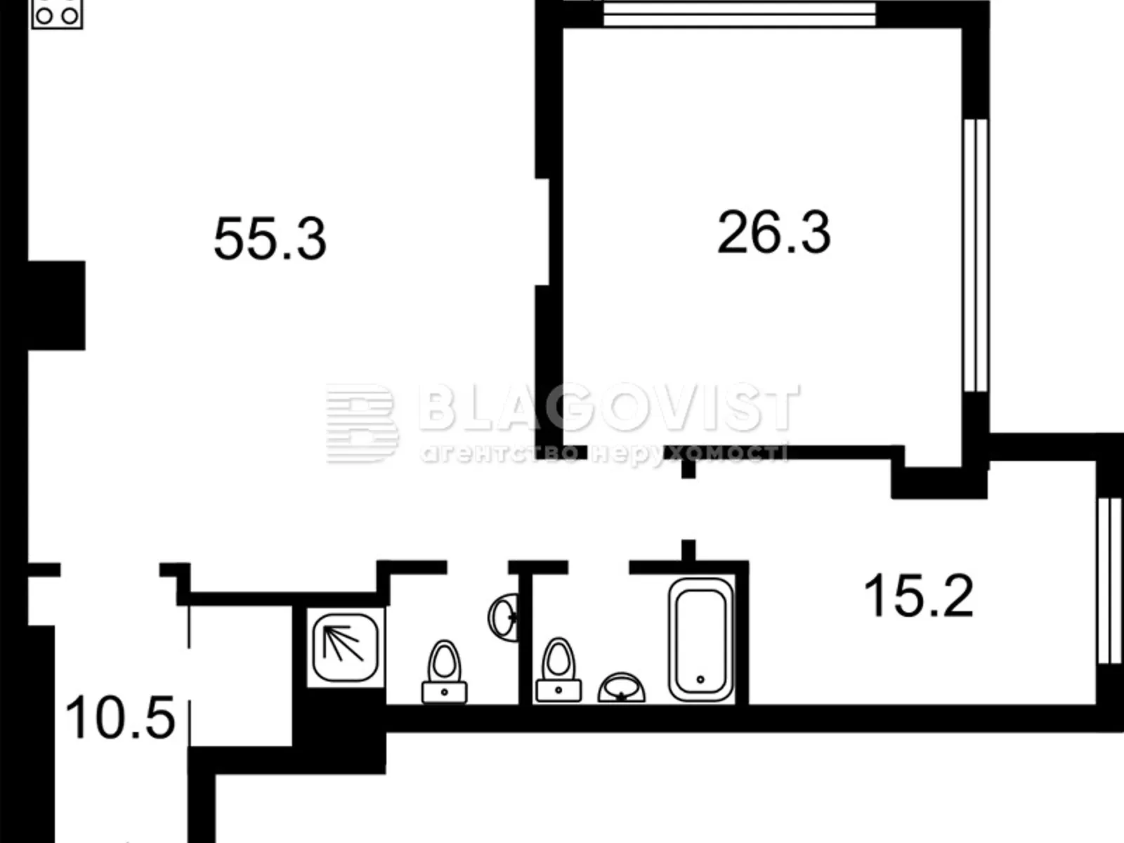 Продается 2-комнатная квартира 122.1 кв. м в Киеве, цена: 385000 $ - фото 1