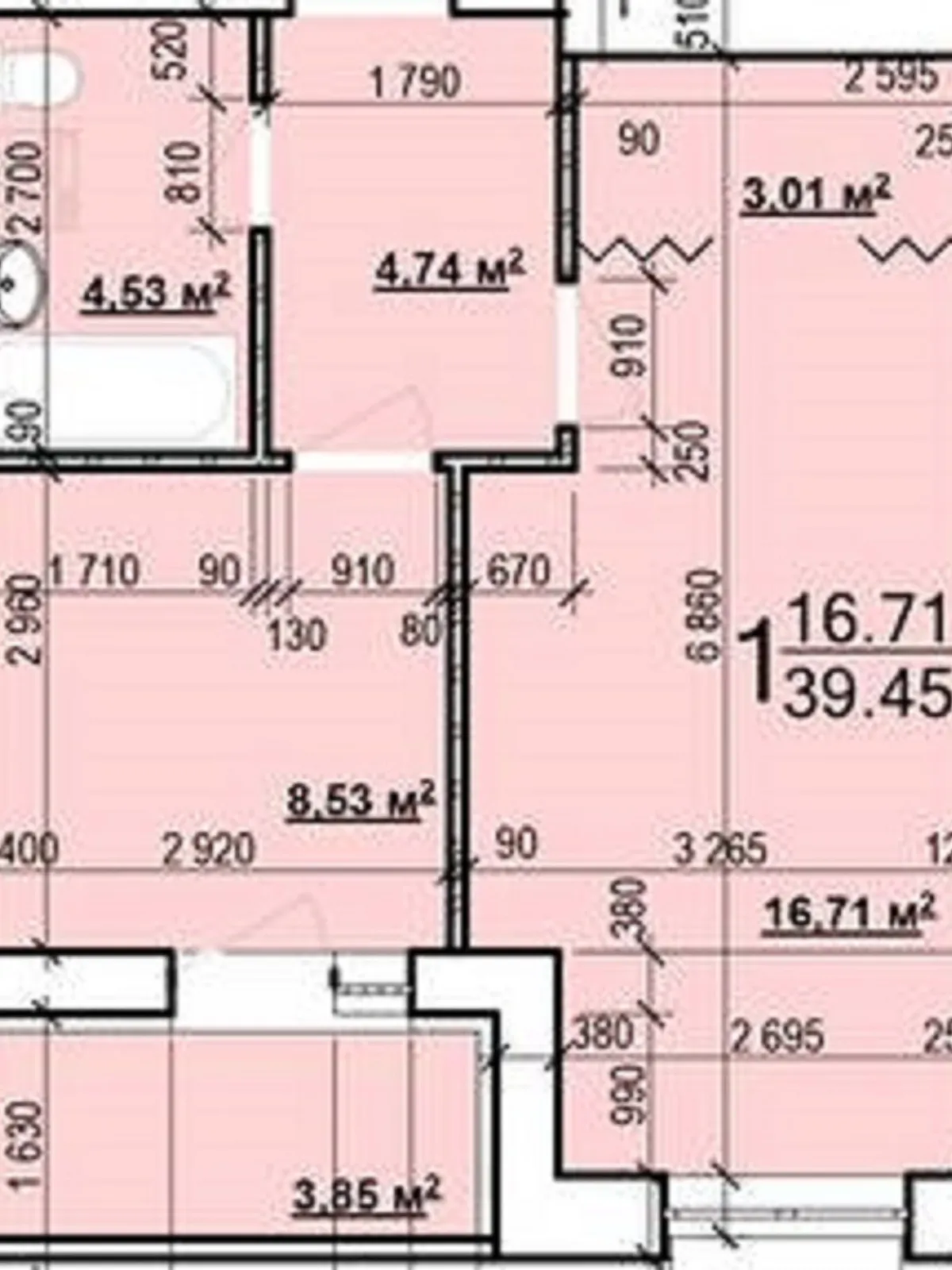 Продається 1-кімнатна квартира 39.5 кв. м у Харкові, вул. Миру, 49 - фото 1