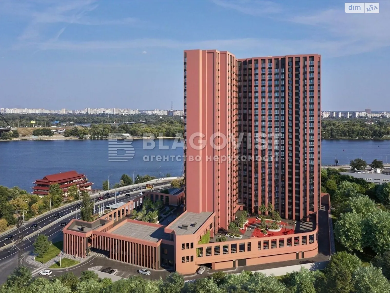 Продається 2-кімнатна квартира 64.9 кв. м у Києві, вул. Набережно-Рибальська, 27 - фото 1