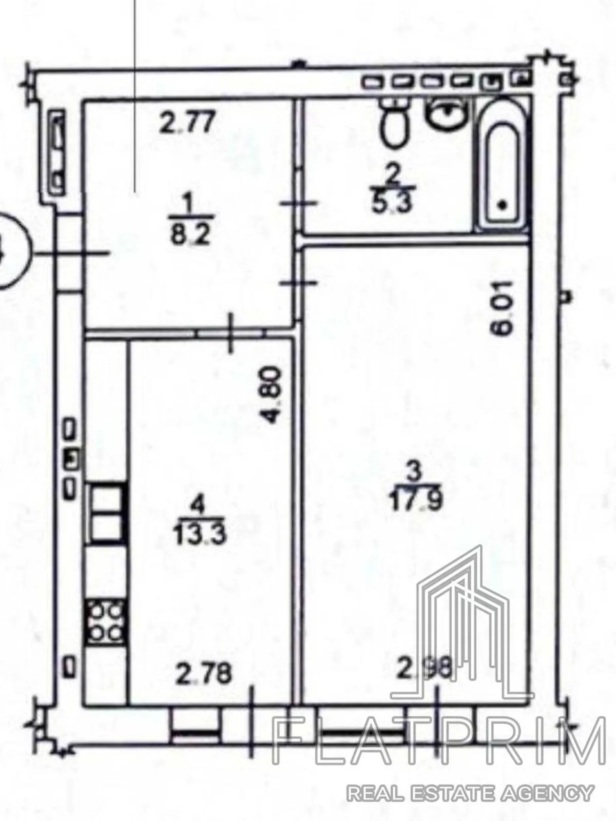 Продается 1-комнатная квартира 45 кв. м в Киеве - фото 3