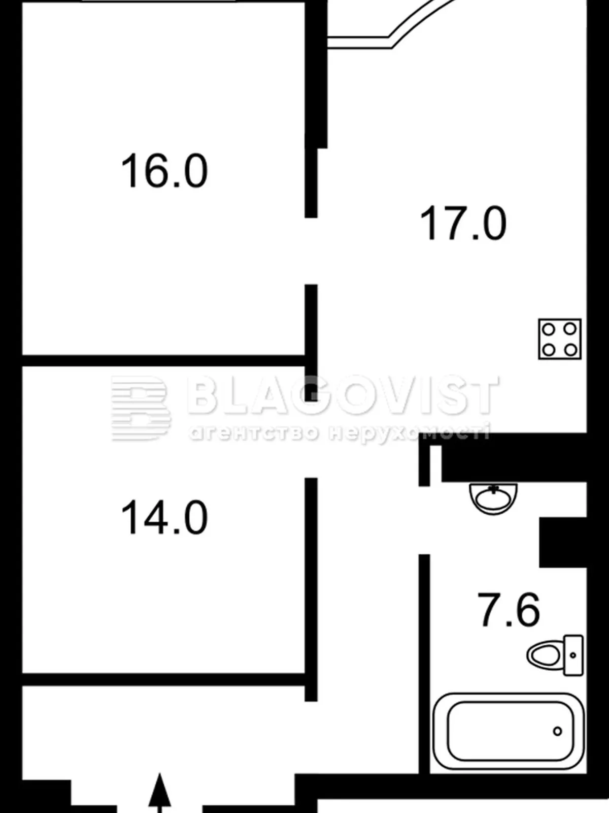 Продається 2-кімнатна квартира 63 кв. м у Києві - фото 2