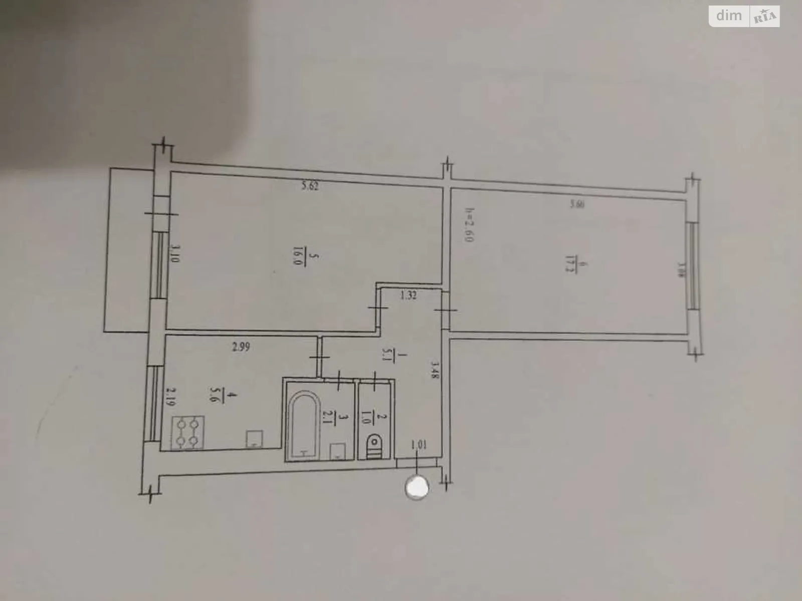 Продается 2-комнатная квартира 49 кв. м в Полтаве, пер. Латышева - фото 1