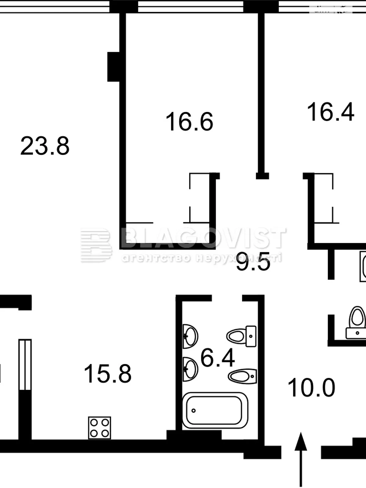 Продається 3-кімнатна квартира 105 кв. м у Києві - фото 3