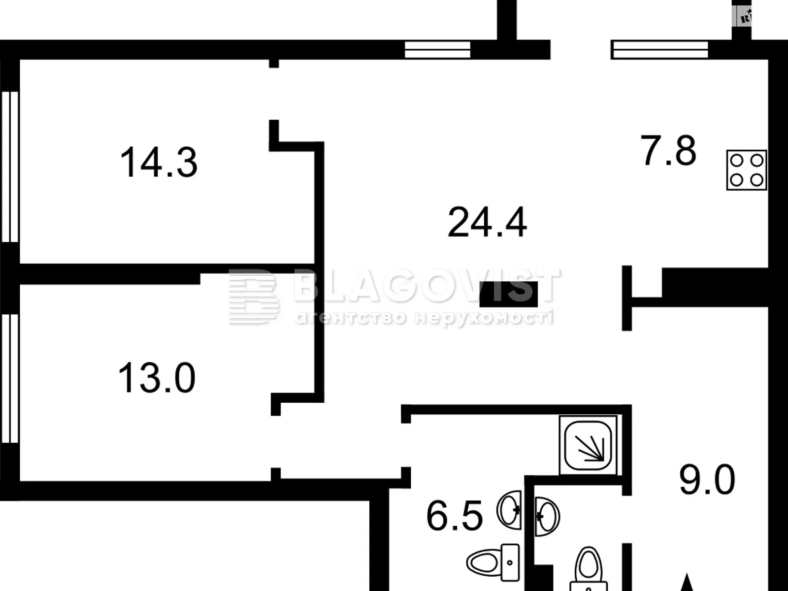 Продається 3-кімнатна квартира 86 кв. м у Києві - фото 2