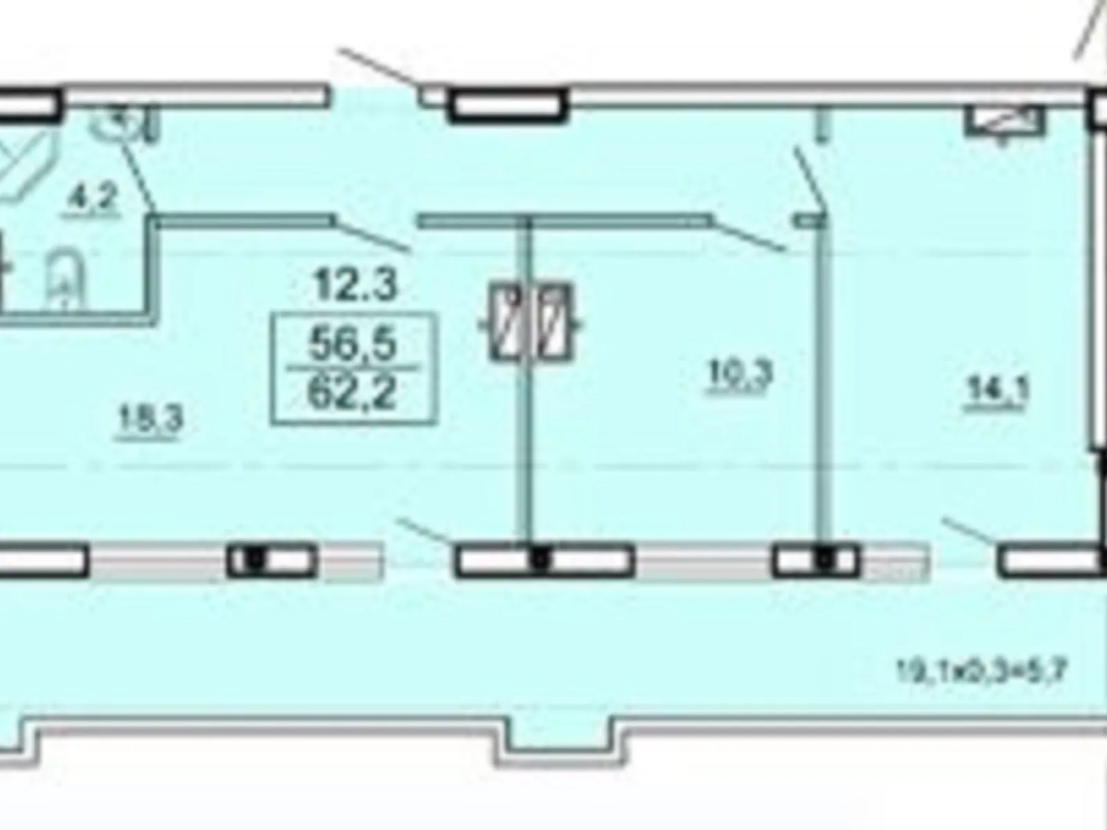 Продается 2-комнатная квартира 63 кв. м в Одессе, цена: 122600 $ - фото 1