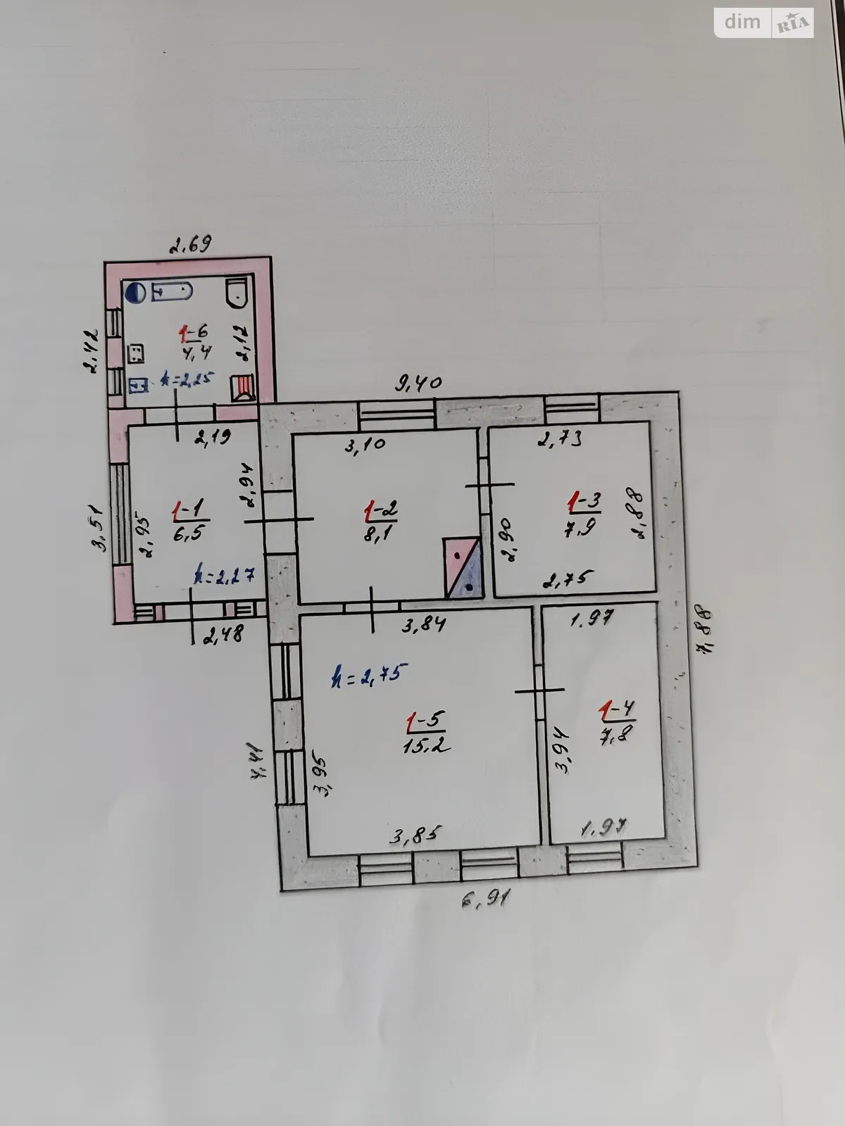 Продається одноповерховий будинок 50 кв. м з гаражем, цена: 26000 $ - фото 1
