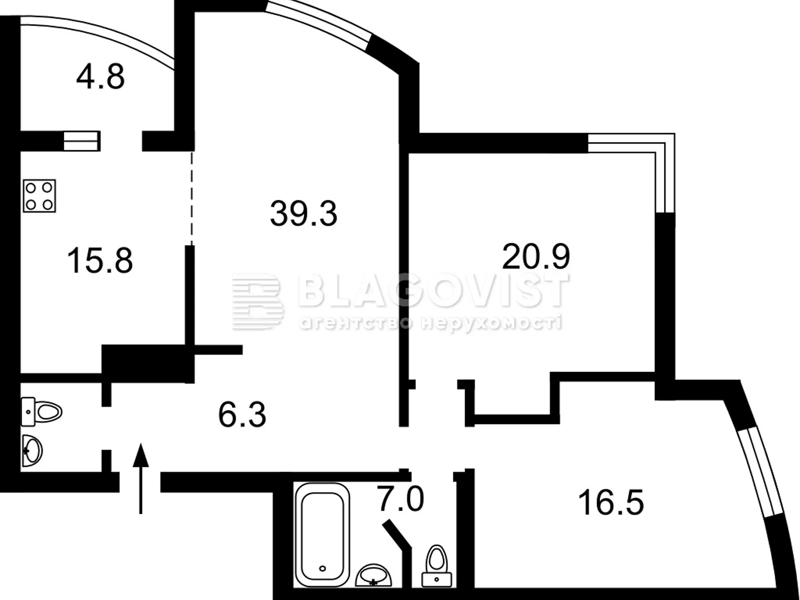 Продається 3-кімнатна квартира 112 кв. м у Києві, цена: 155000 $ - фото 1