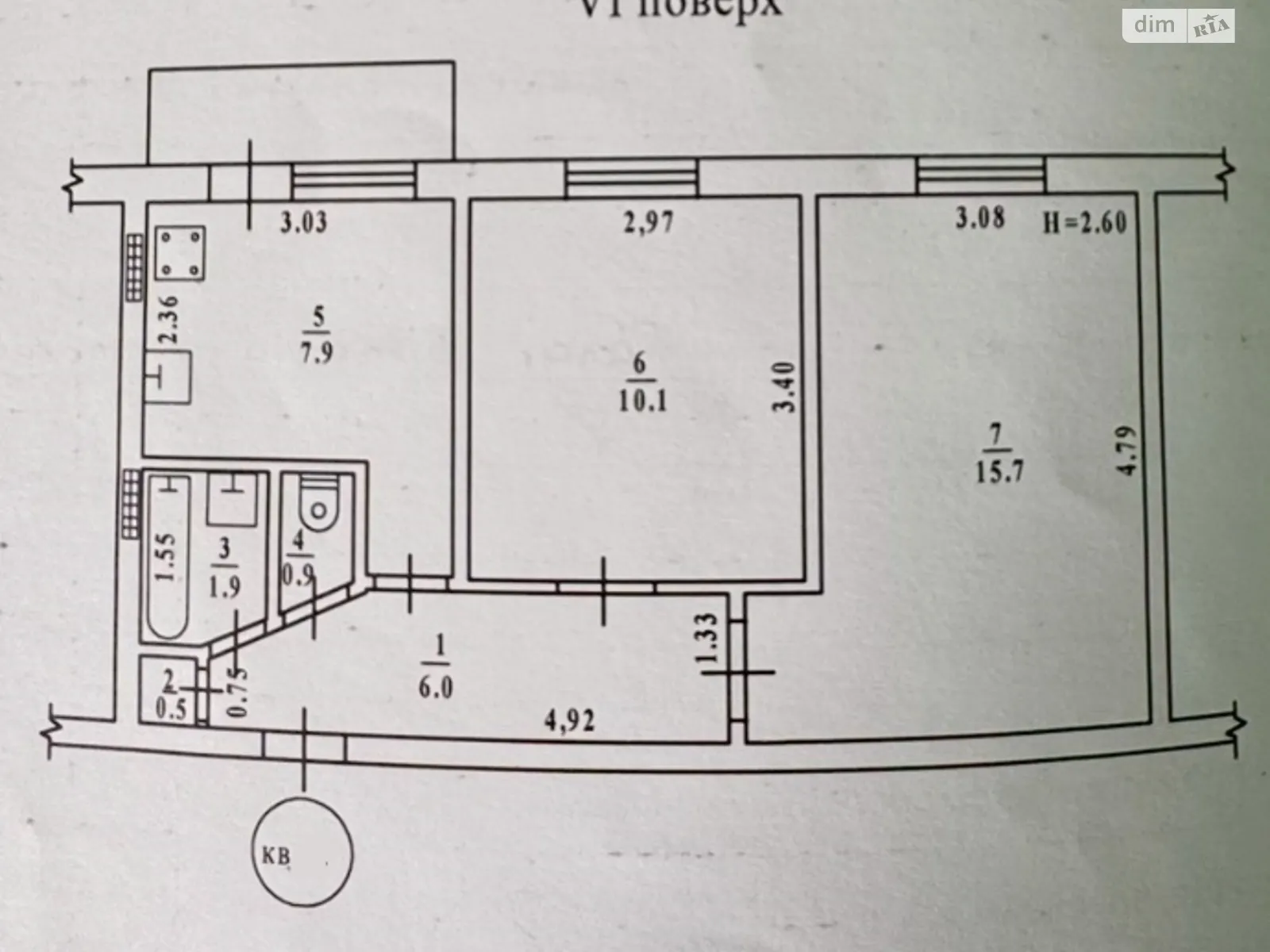 Продається 2-кімнатна квартира 43 кв. м у Одесі, вул. Академіка Корольова, 34 - фото 1