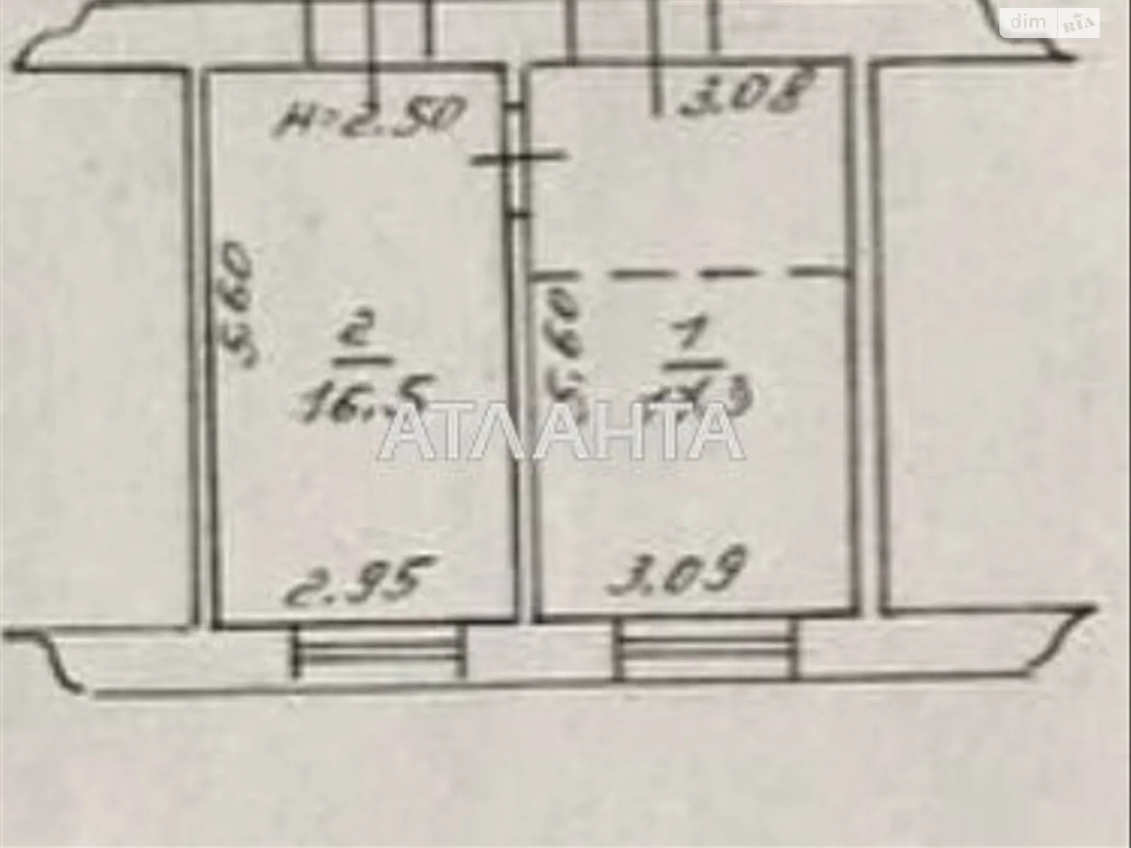 Продається 2-кімнатна квартира 34 кв. м у Одесі, вул. Багрицького - фото 1