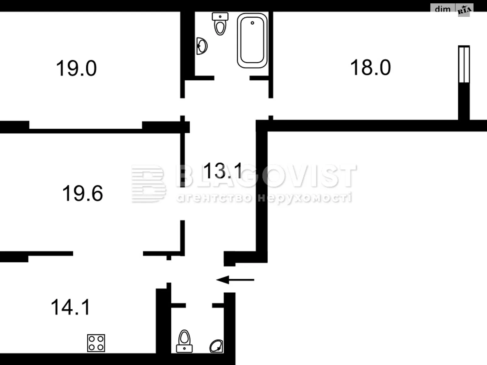 Продається 3-кімнатна квартира 92 кв. м у Києві - фото 2