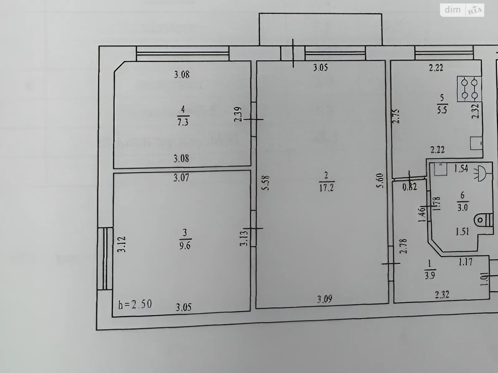 Продается 3-комнатная квартира 48.3 кв. м в Полтаве, цена: 42000 $ - фото 1