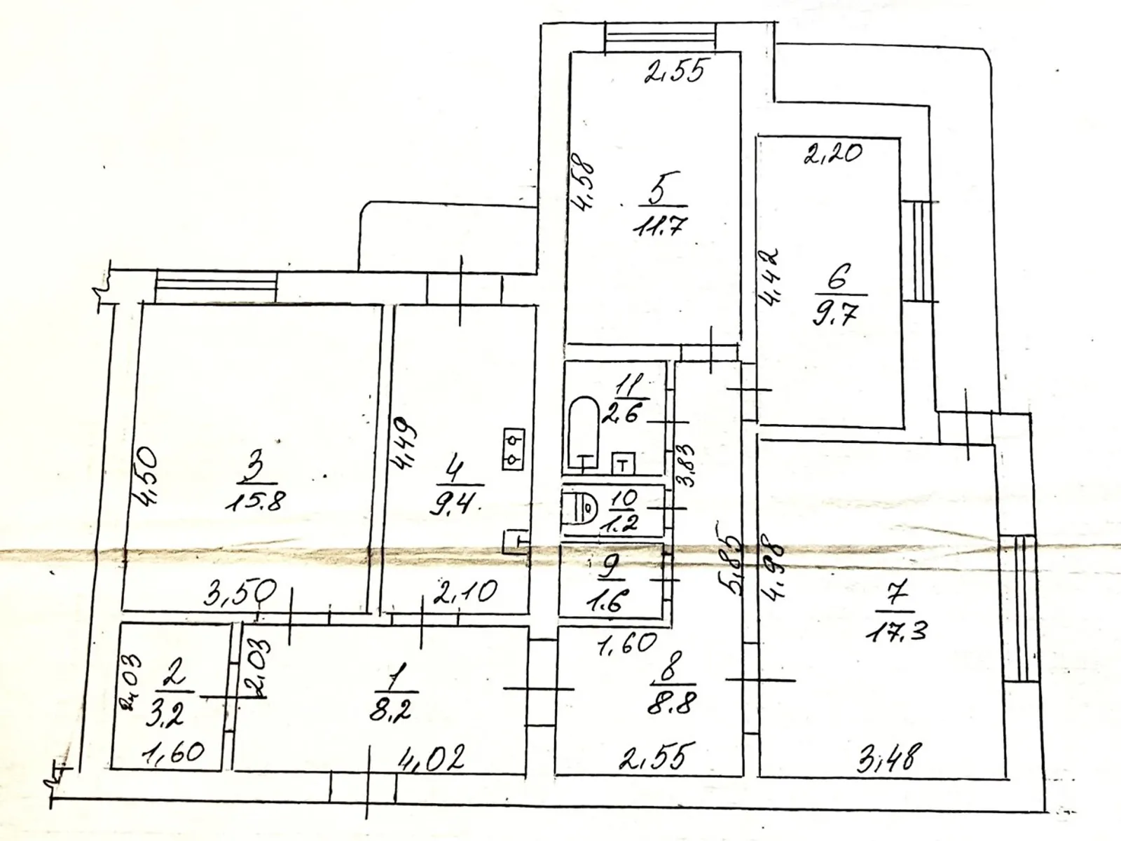 Продається 4-кімнатна квартира 92 кв. м у Черкасах, цена: 48000 $ - фото 1