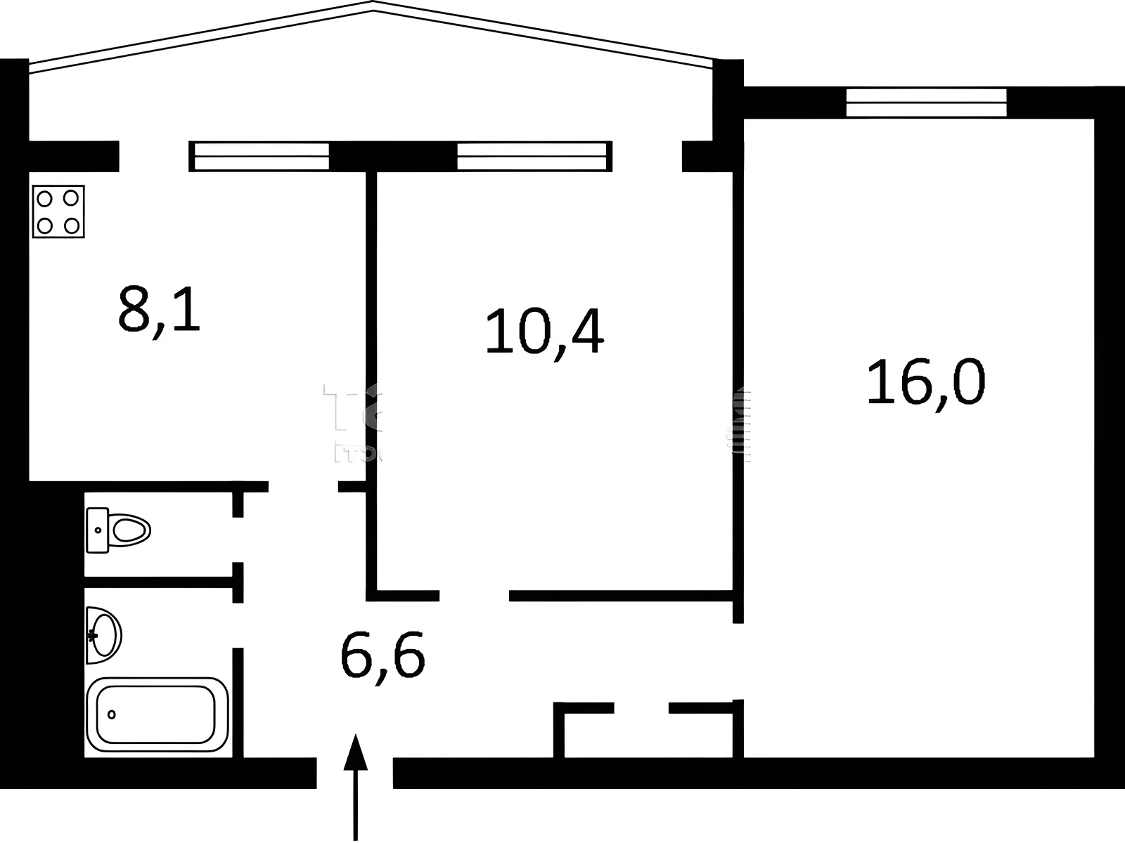 Продається 2-кімнатна квартира 48 кв. м у Києві, вул. Миколи Ушакова, 4 - фото 1