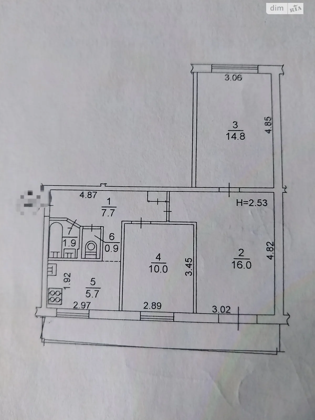 Продається 3-кімнатна квартира 63 кв. м у Києві - фото 1