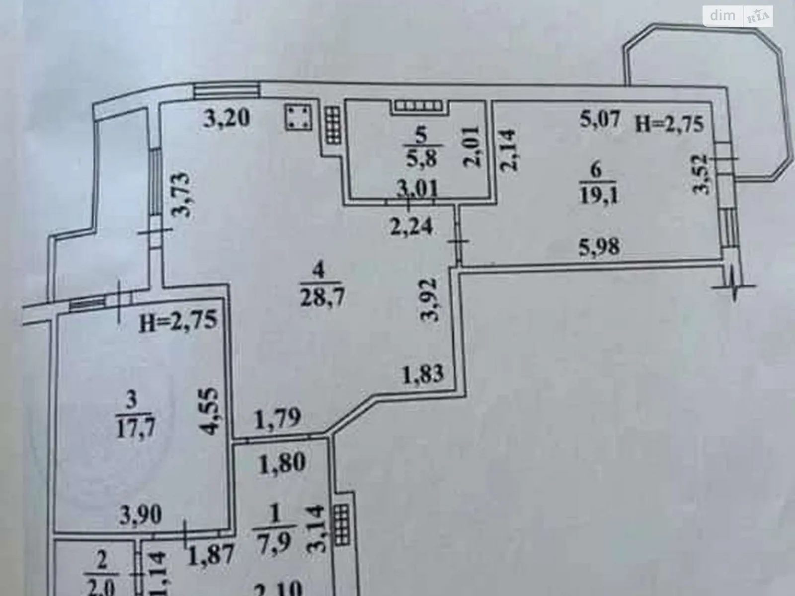 Продається 3-кімнатна квартира 90 кв. м у Одесі, вул. Євгена Чикаленка(Академіка Вільямса), 58А - фото 1