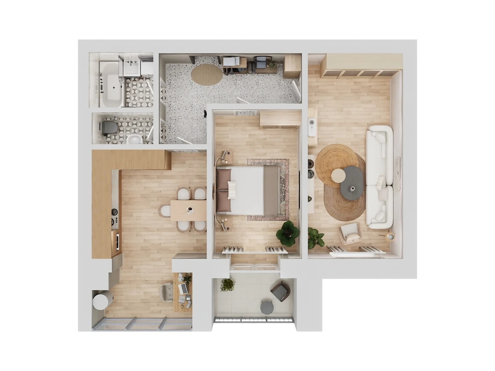 Продається 2-кімнатна квартира 65.37 кв. м у Кам’янці-Подільському, вул. Івана Виговського(Матросова), 4/6 - фото 1