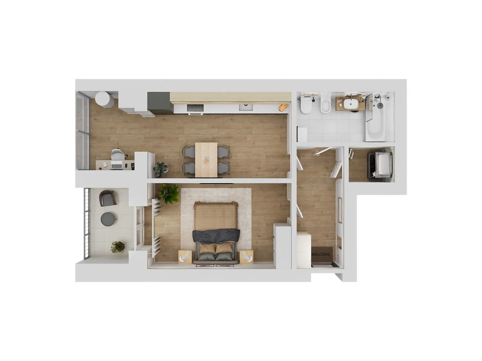 Продається 1-кімнатна квартира 48.22 кв. м у Кам’янці-Подільському, вул. Івана Виговського(Матросова), 4/6 - фото 1