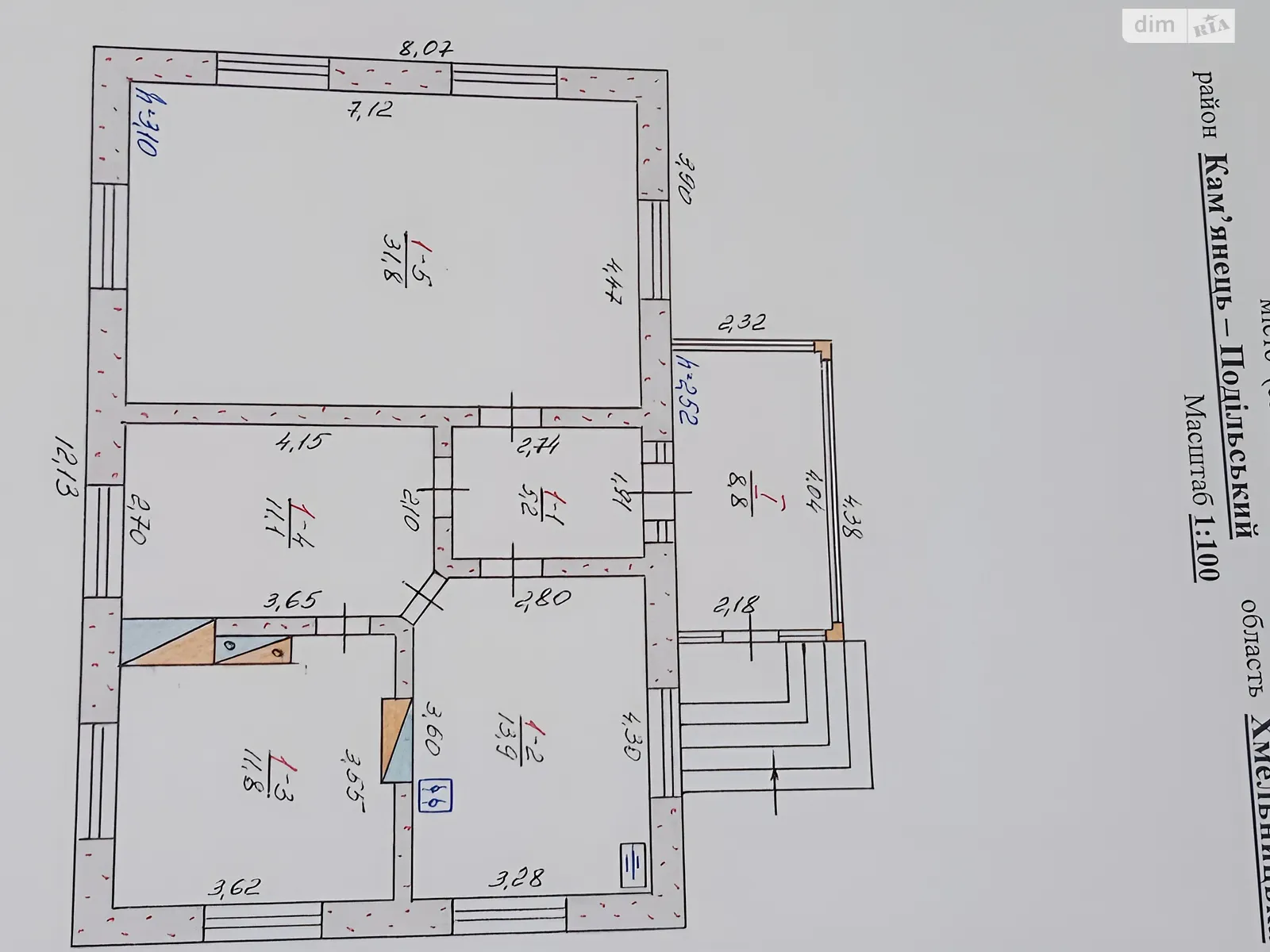 Продается одноэтажный дом 82.6 кв. м с гаражом, цена: 5500 $ - фото 1